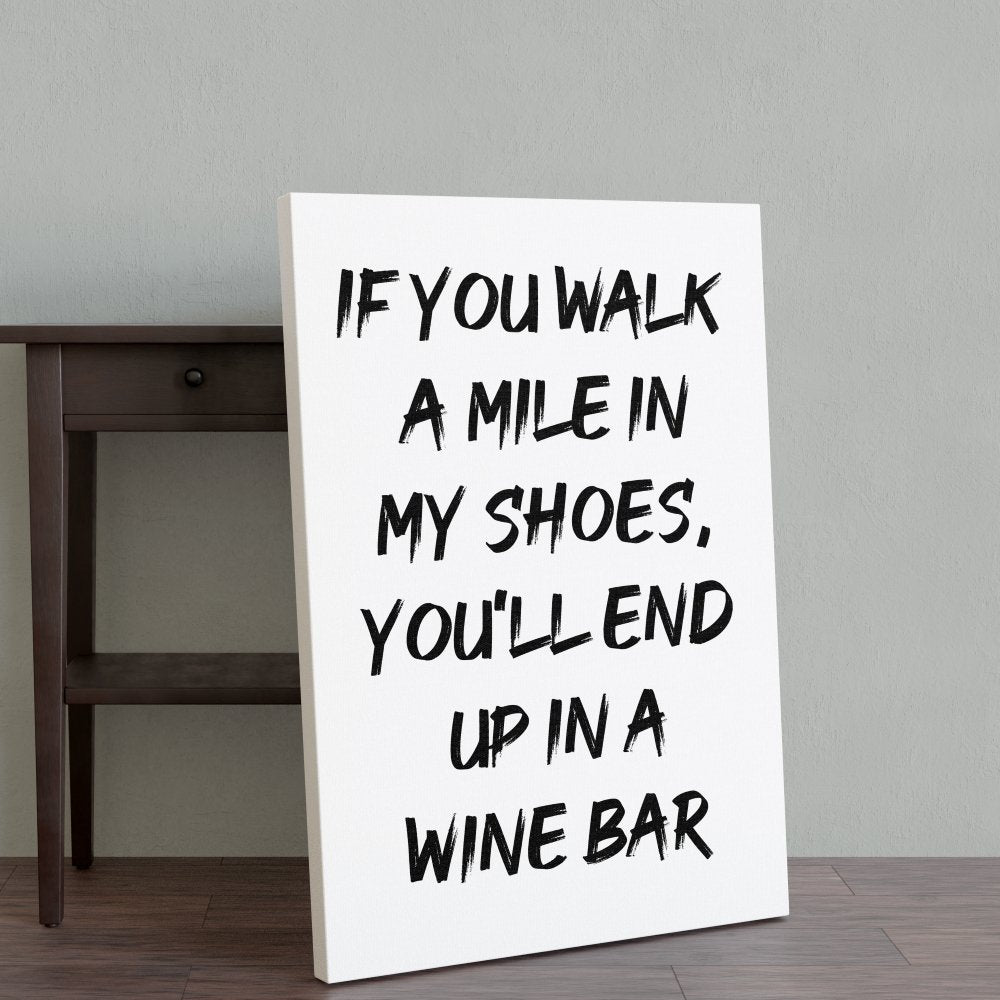 WINE BAR - Leinwand 3:4 - Weinspirits