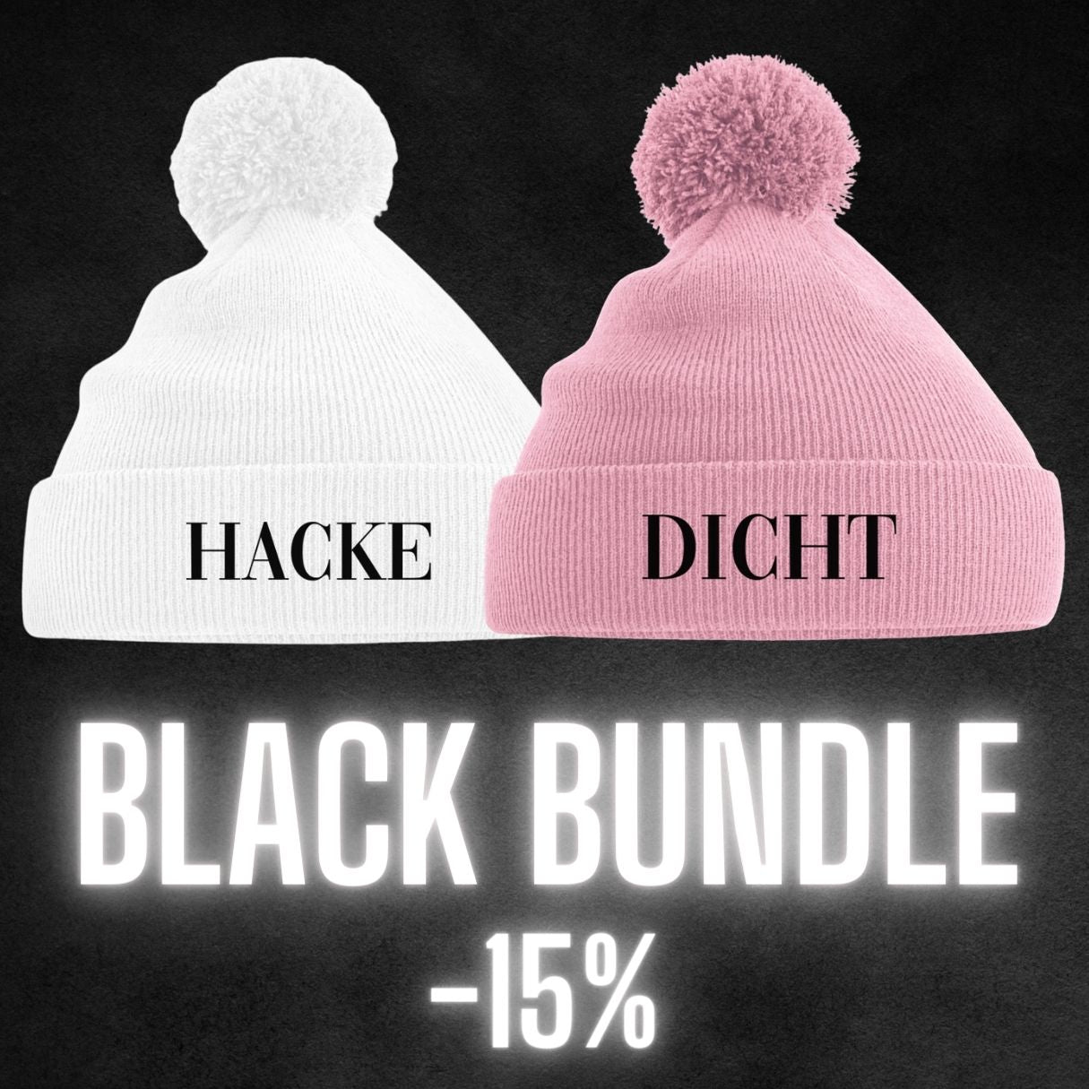 HACKE DICHT - Bommelmützen Bundle