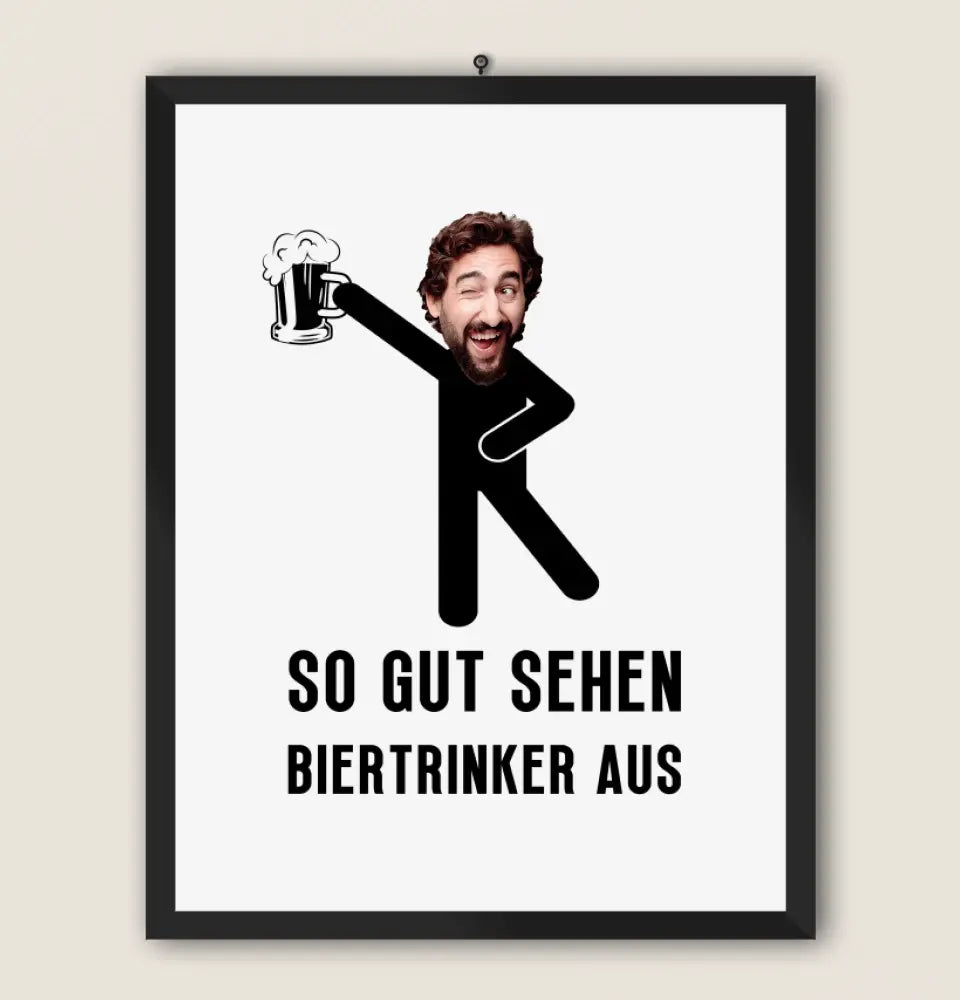 BIERTRINKER - Personalisierbares Poster