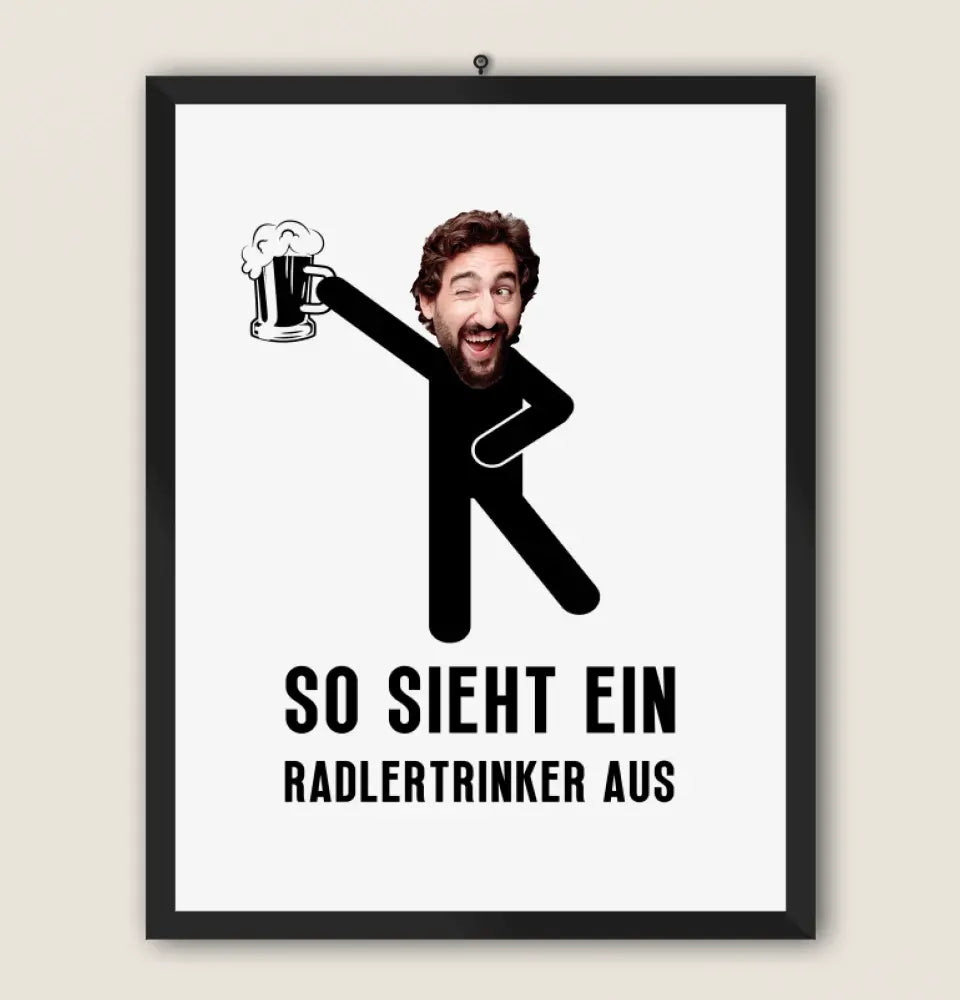 RADLERTRINKER - Personalisierbares Poster