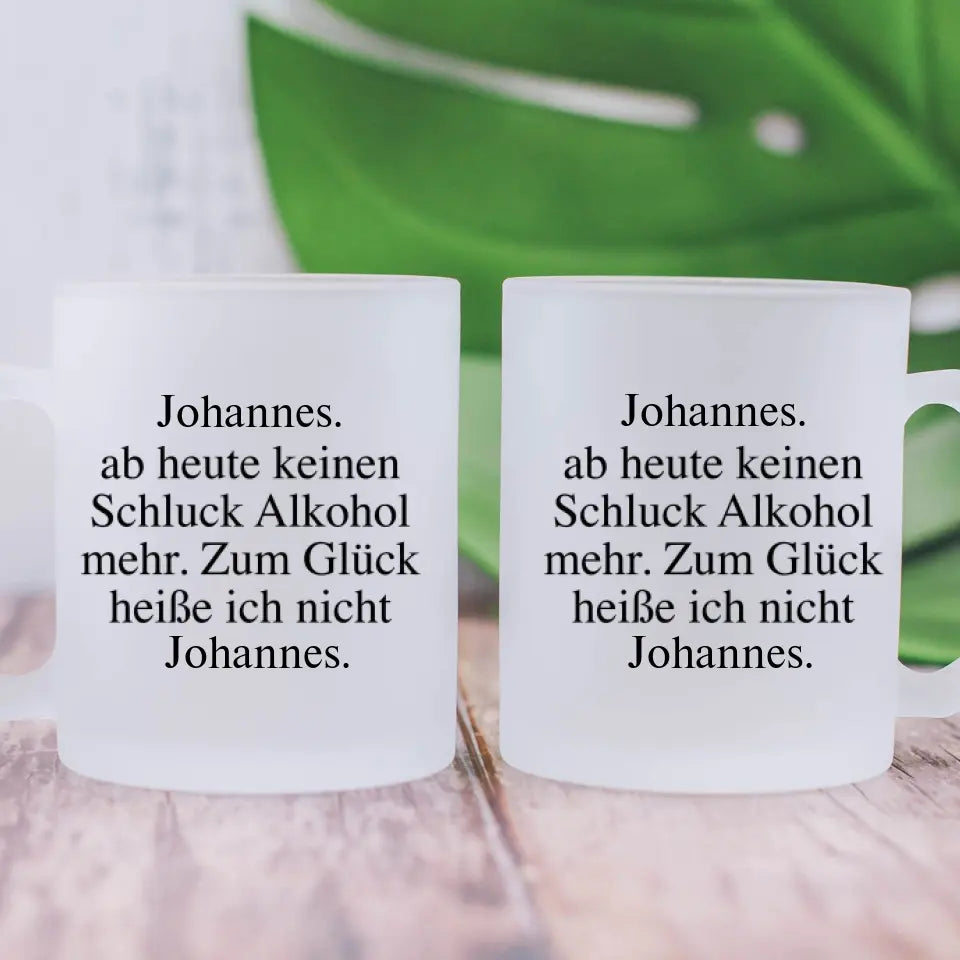 ZUM GLÜCK - Personalisierbare Tasse