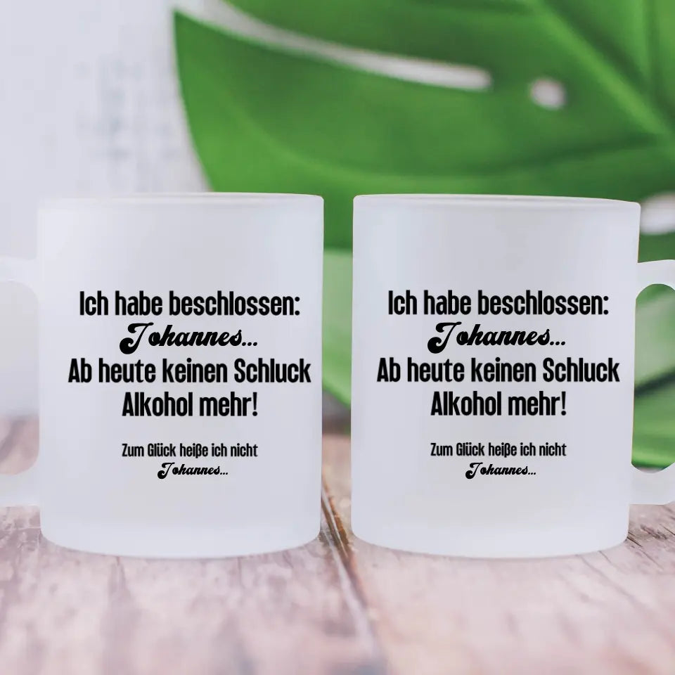 ZUM GLÜCK - Personalisierbare Tasse