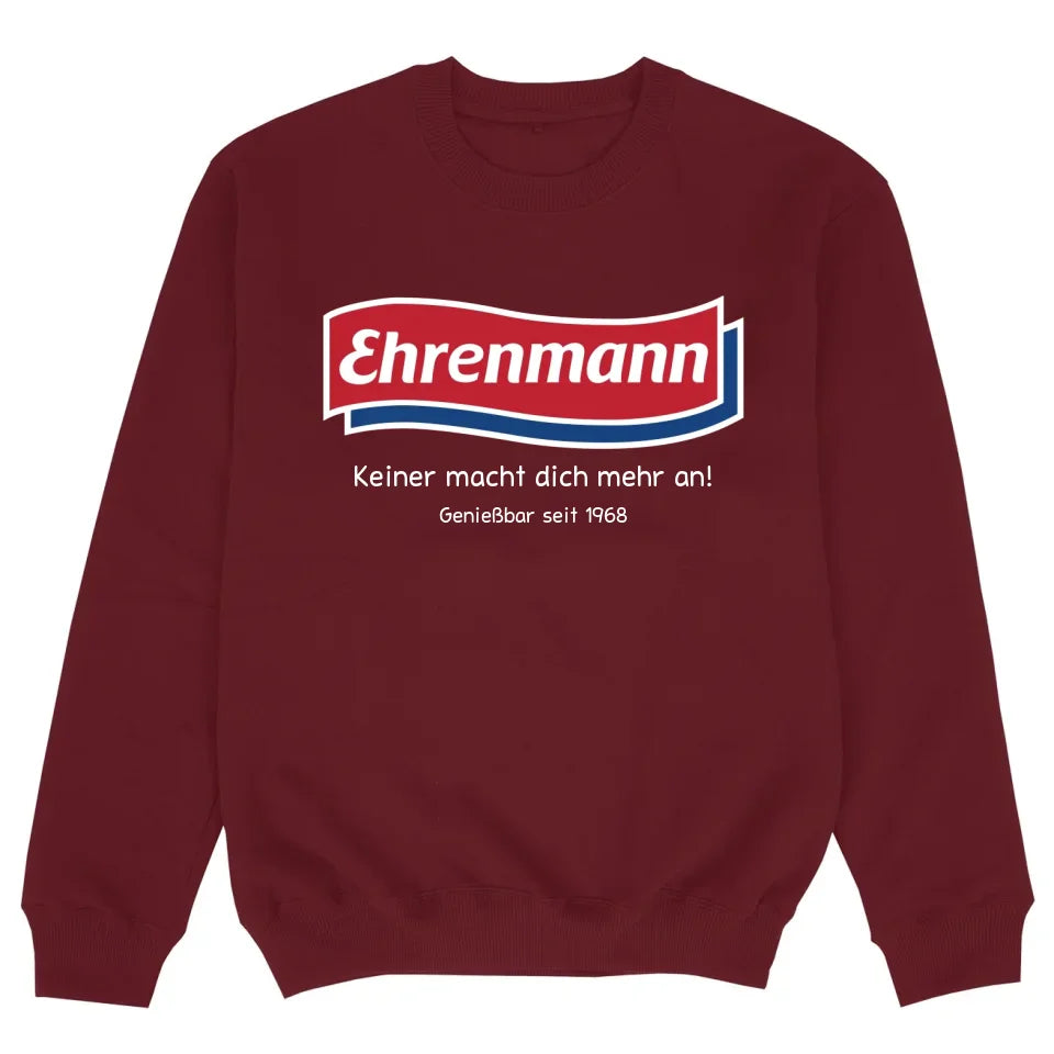 mockup sweater burgund