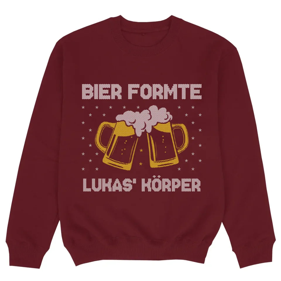 mockup sweater burgund