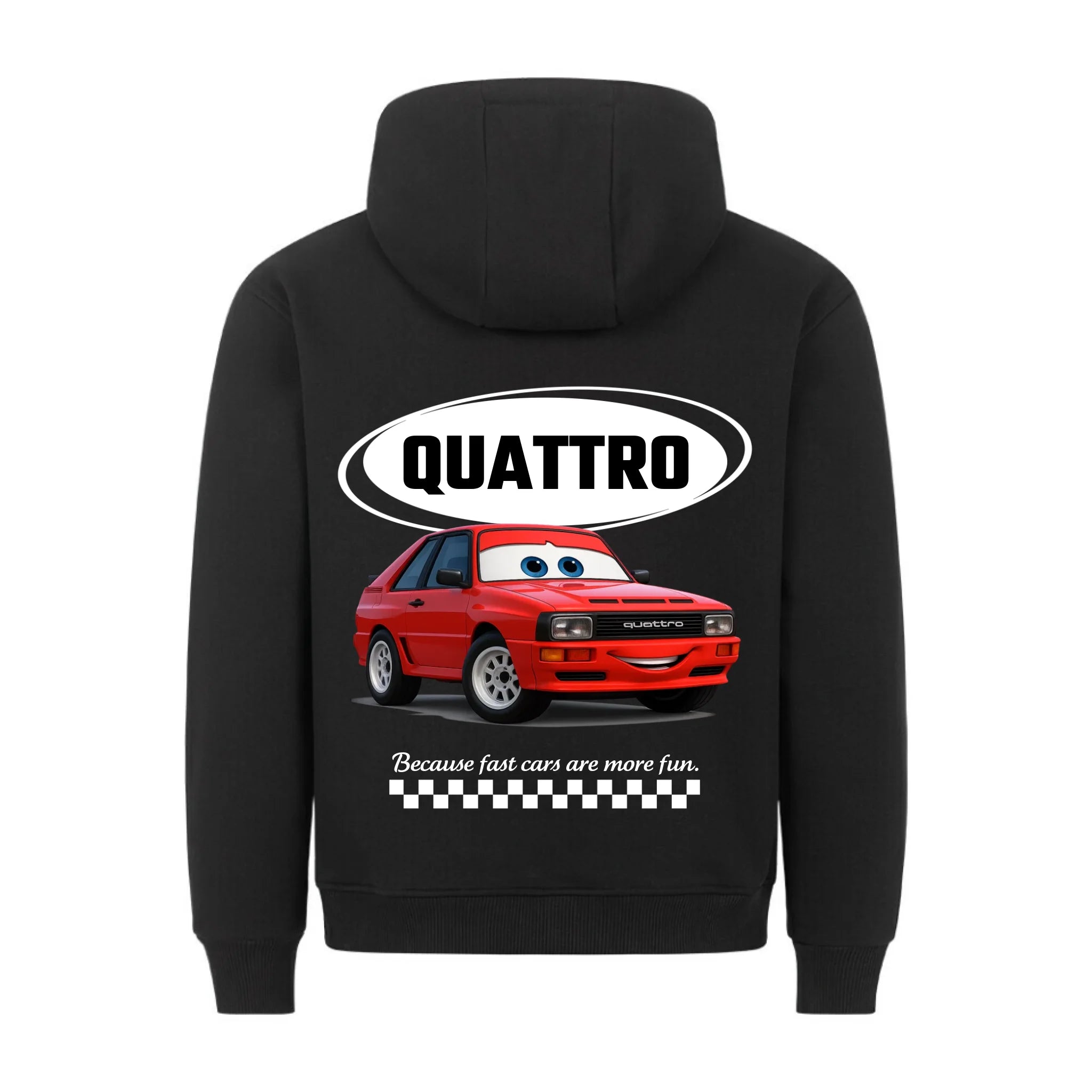 CAR COMIC - Personalisierbarer Hoodie Back