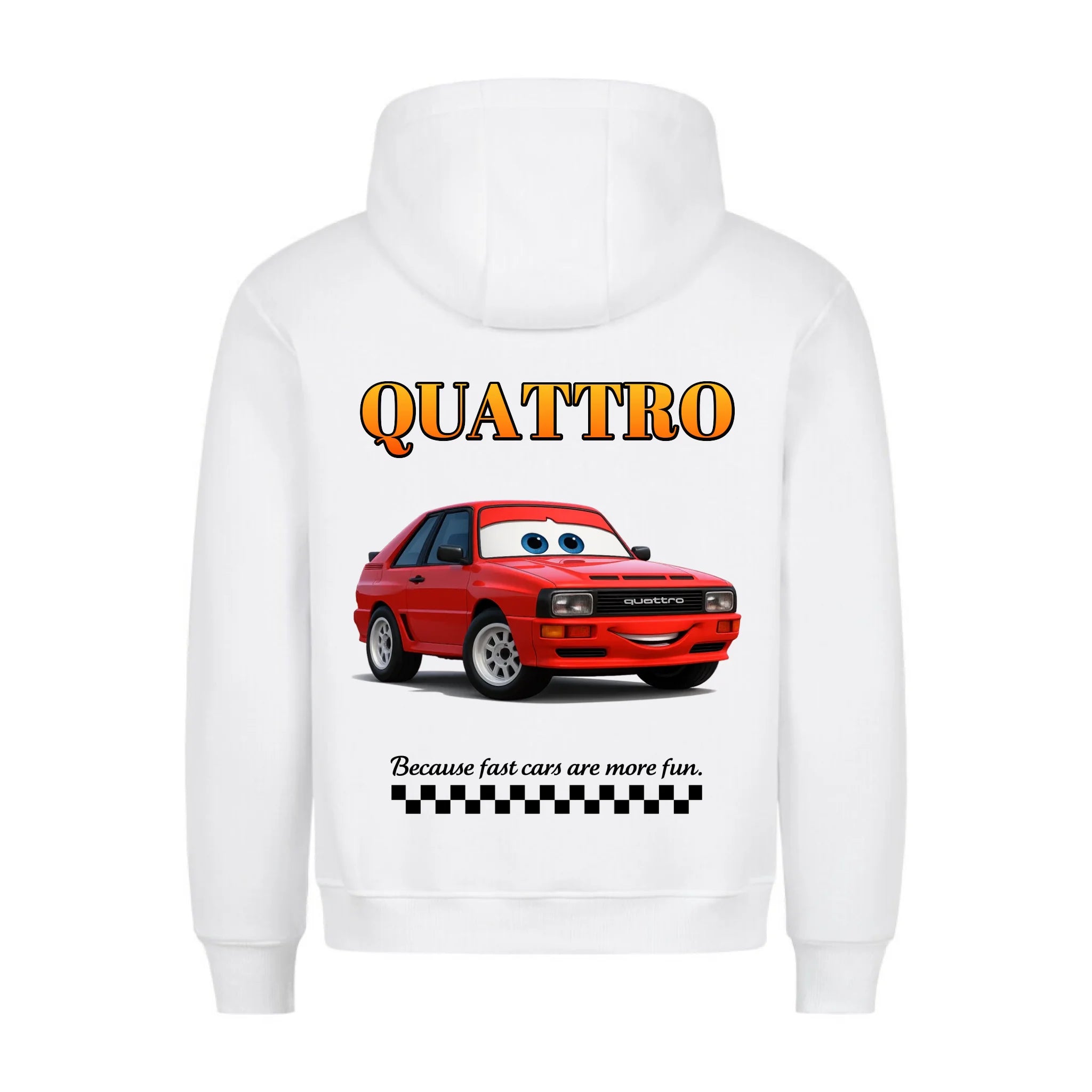 CAR VINTAGE COMIC - Personalisierbarer Hoodie Back
