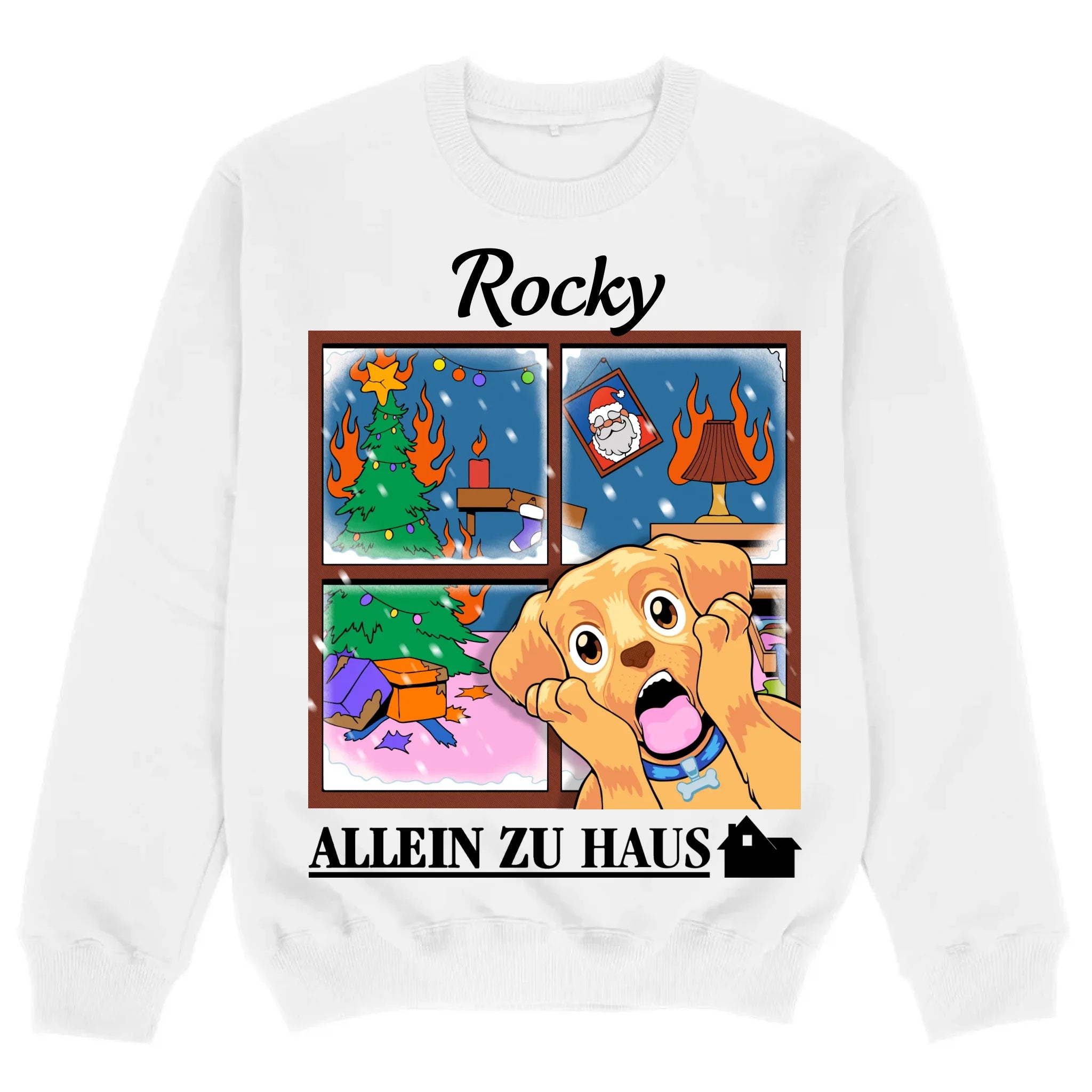 mockup sweater white