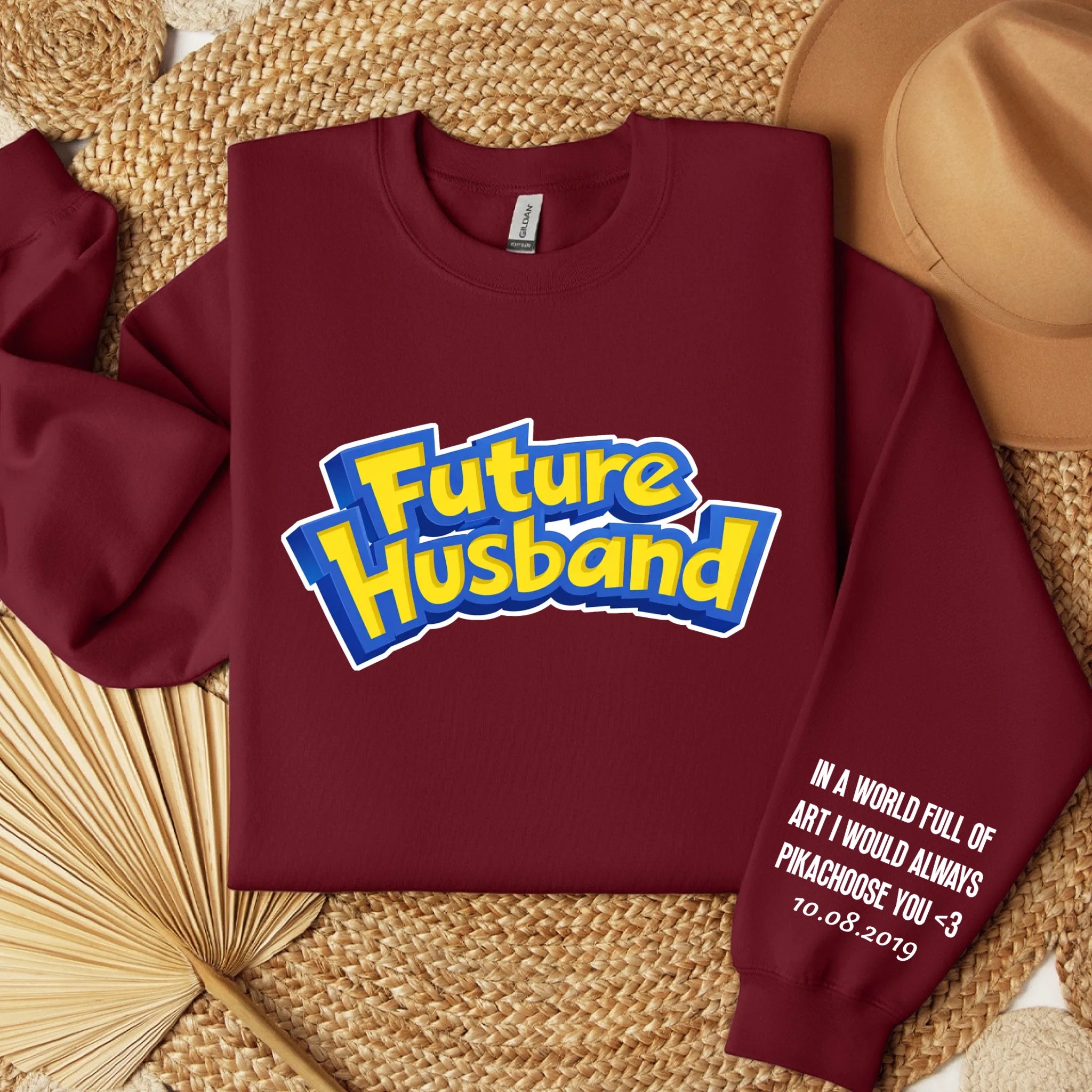 sweater folded burgund