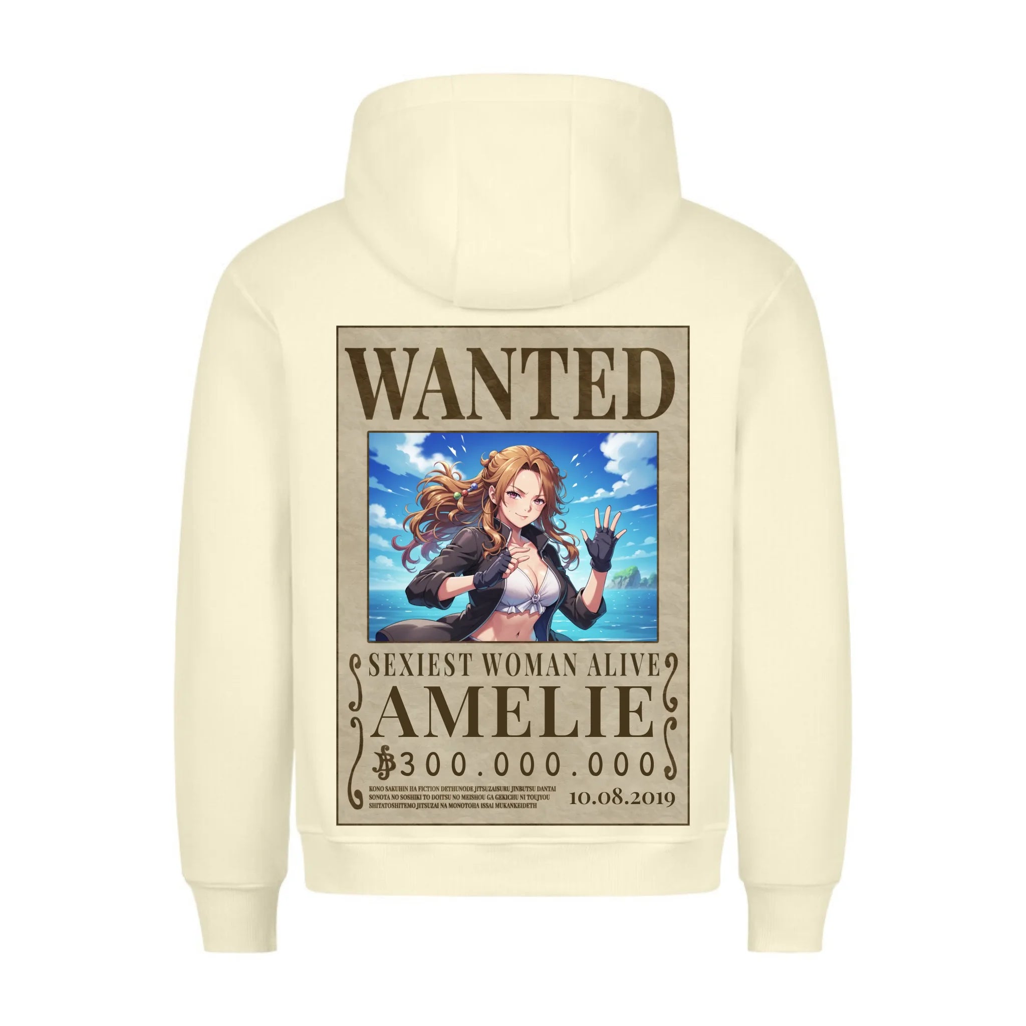 WANTED GIRLFRIEND/BOYFRIEND - Personalisierbarer Hoodie Backprint