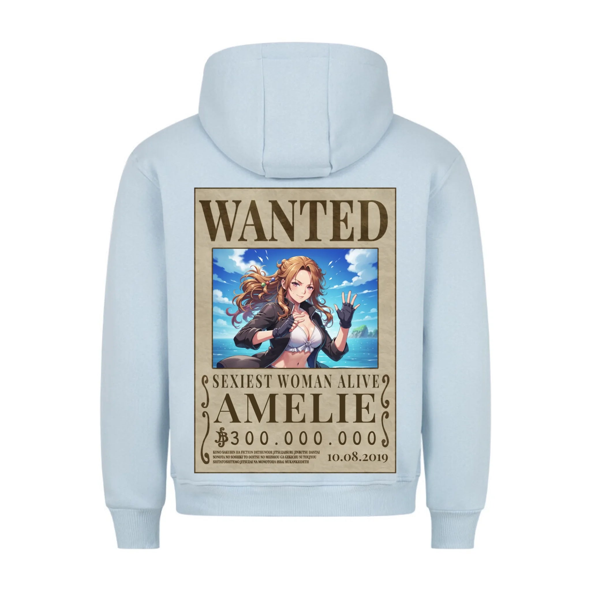 WANTED GIRLFRIEND/BOYFRIEND - Personalisierbarer Hoodie Backprint