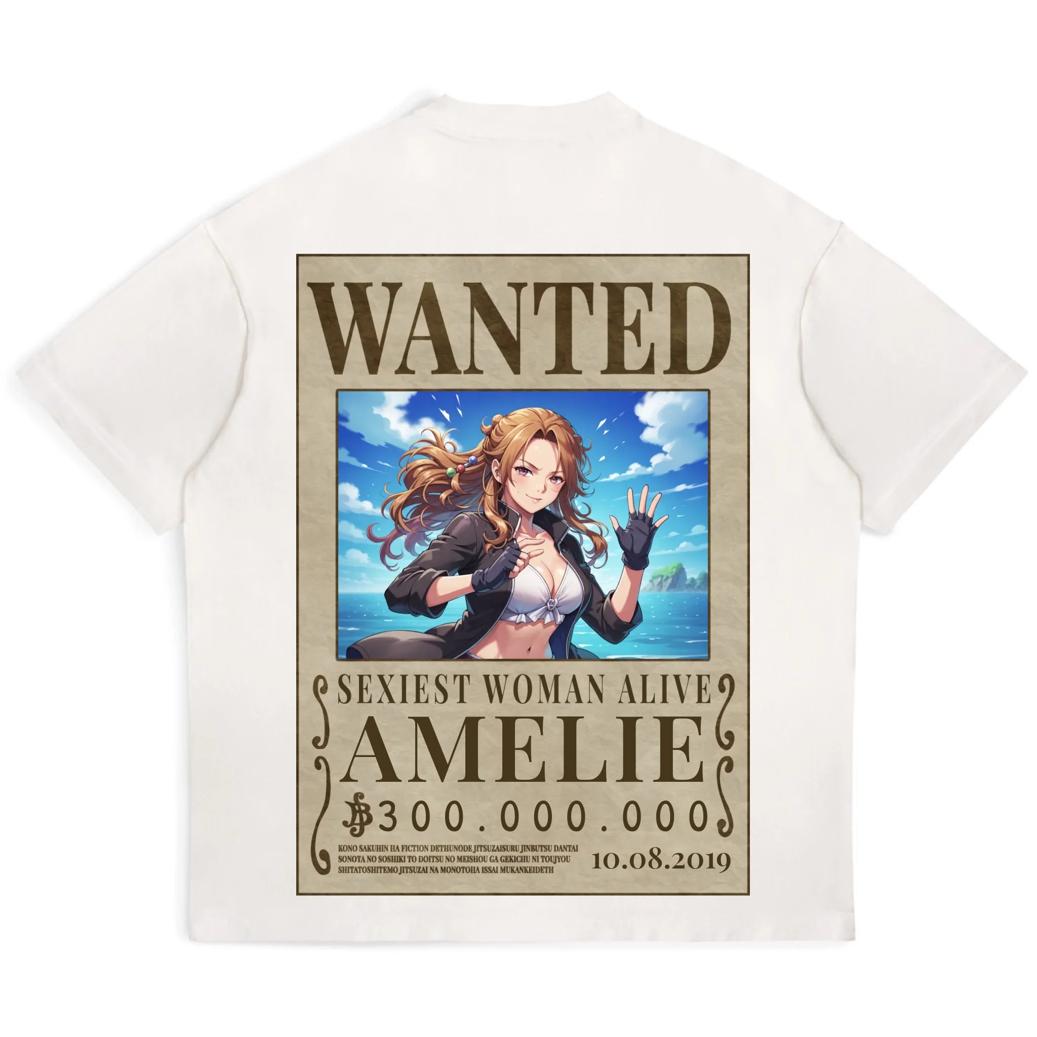 black tee mockup white