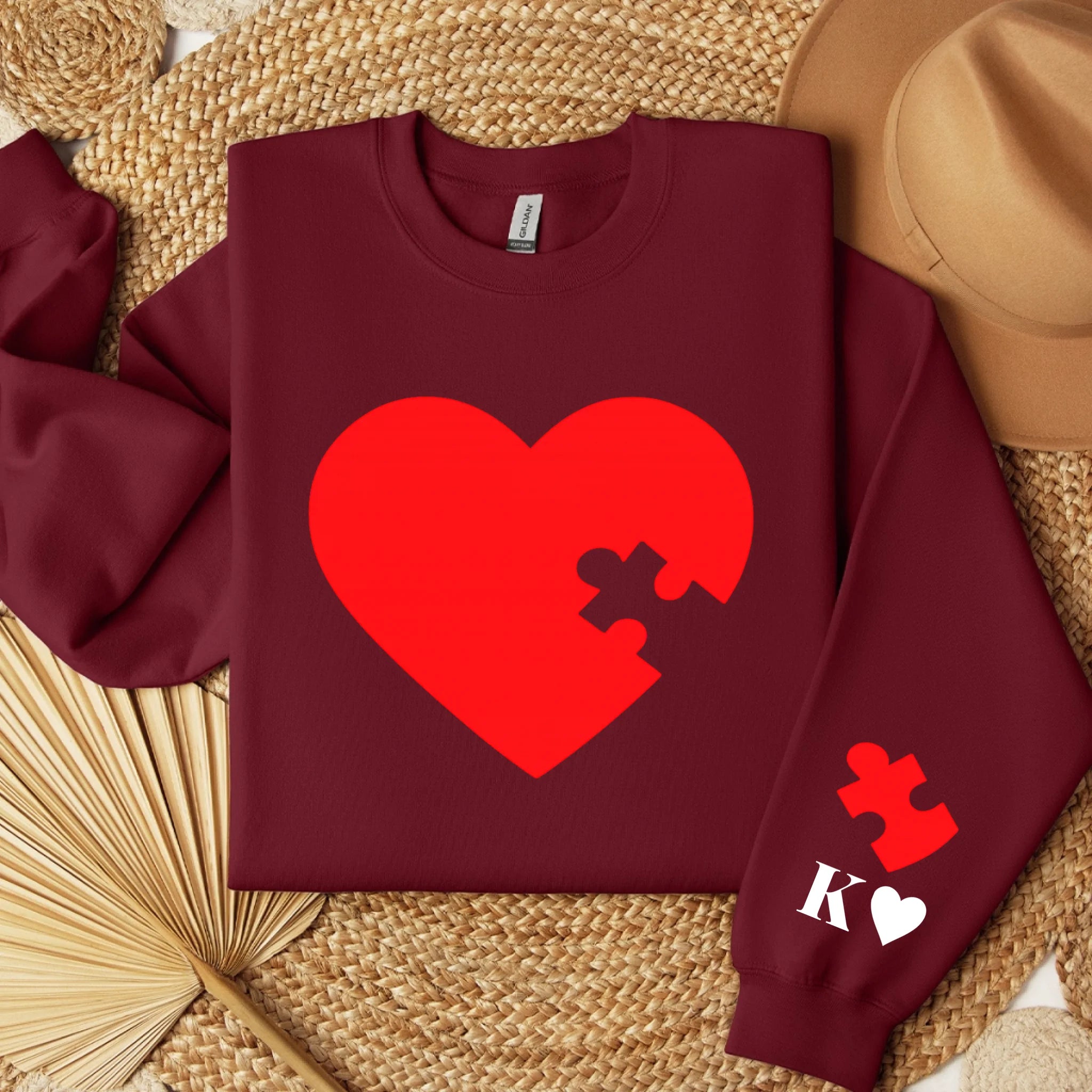sweater folded burgund