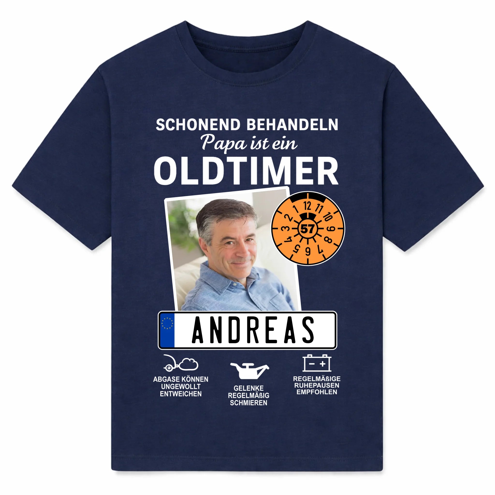 shirt front navy