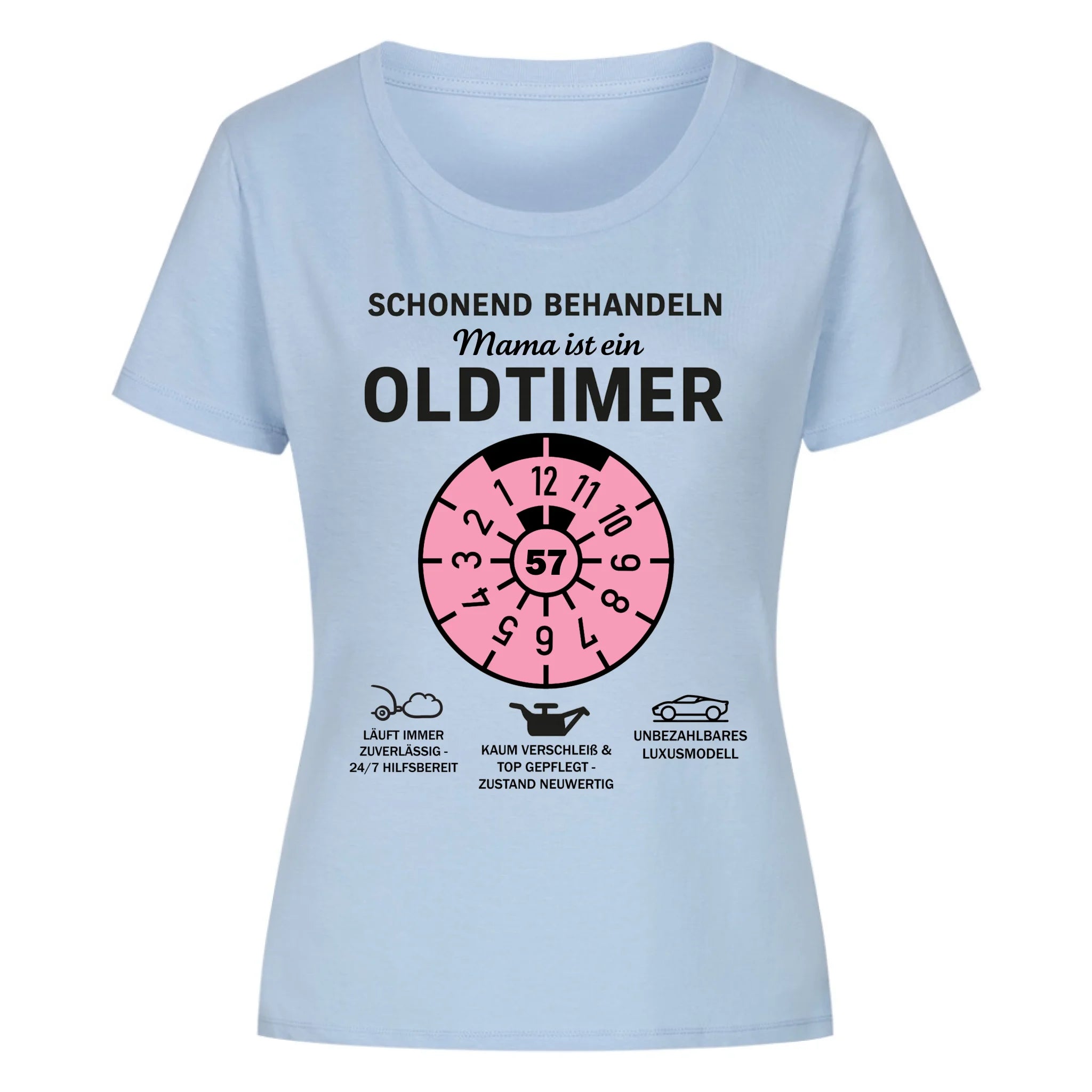 OLDTIMER MAMA - Personalisierbares T-Shirt