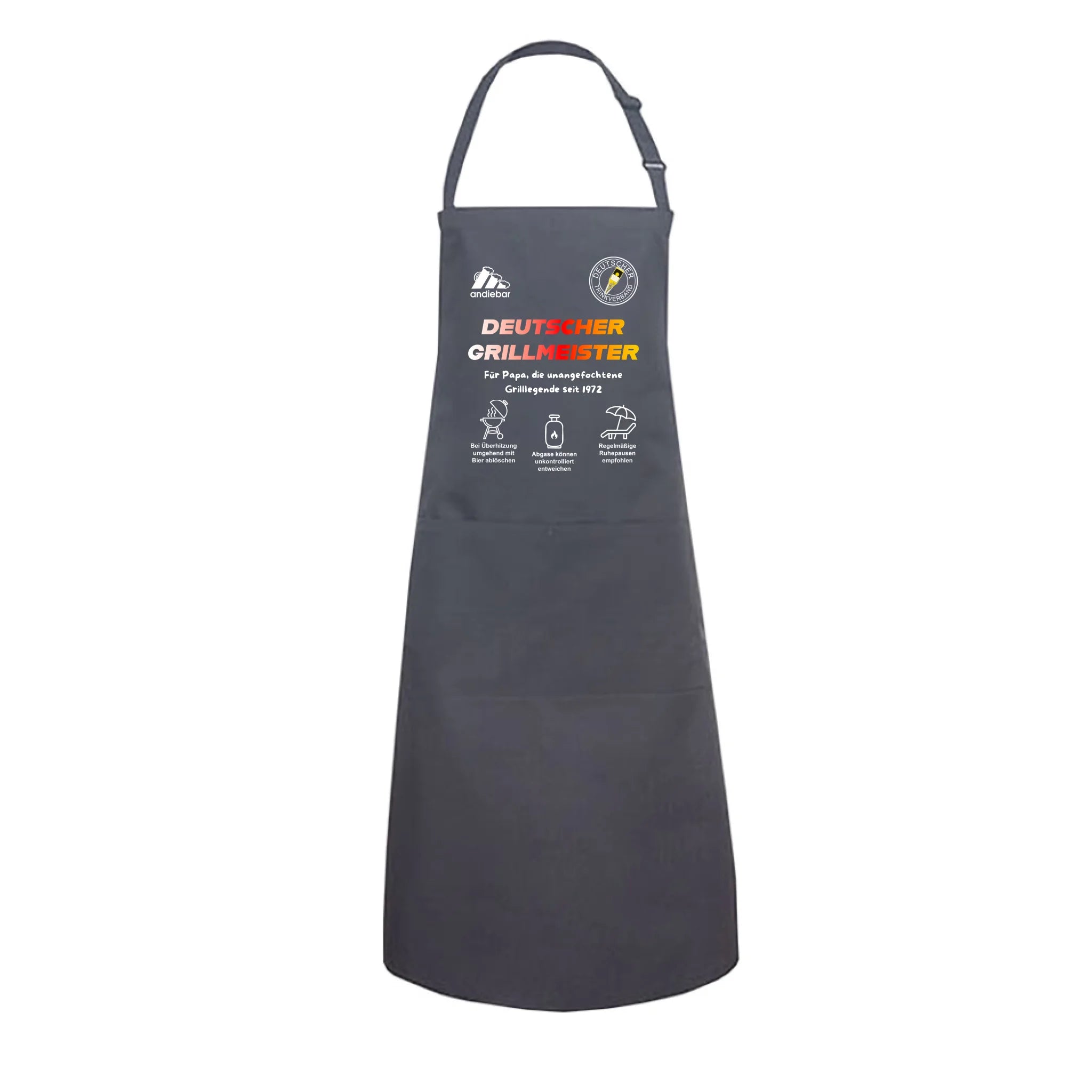 DEUTSCHER GRILLMEISTER - Personalisierbare Grillschürze