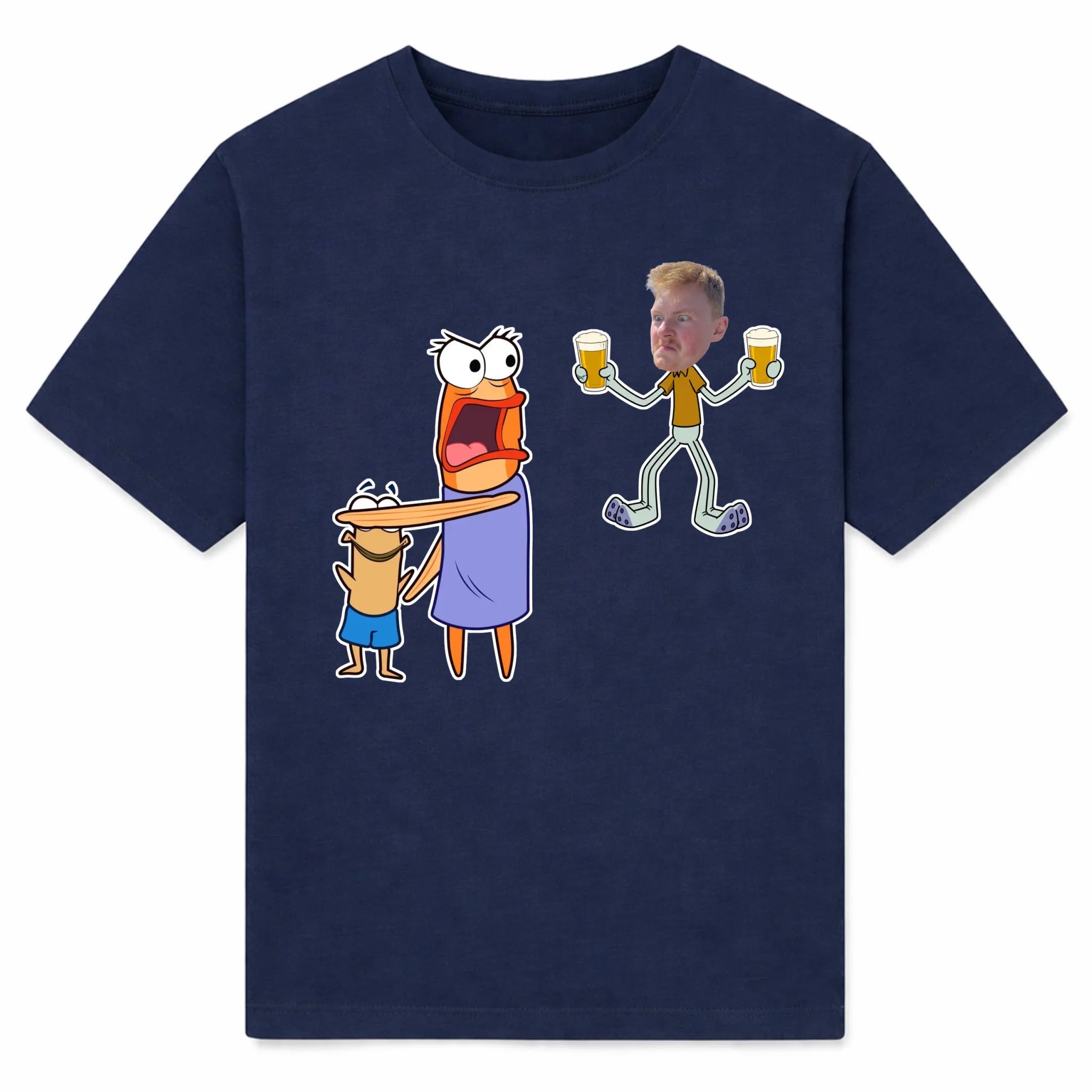 shirt front navy
