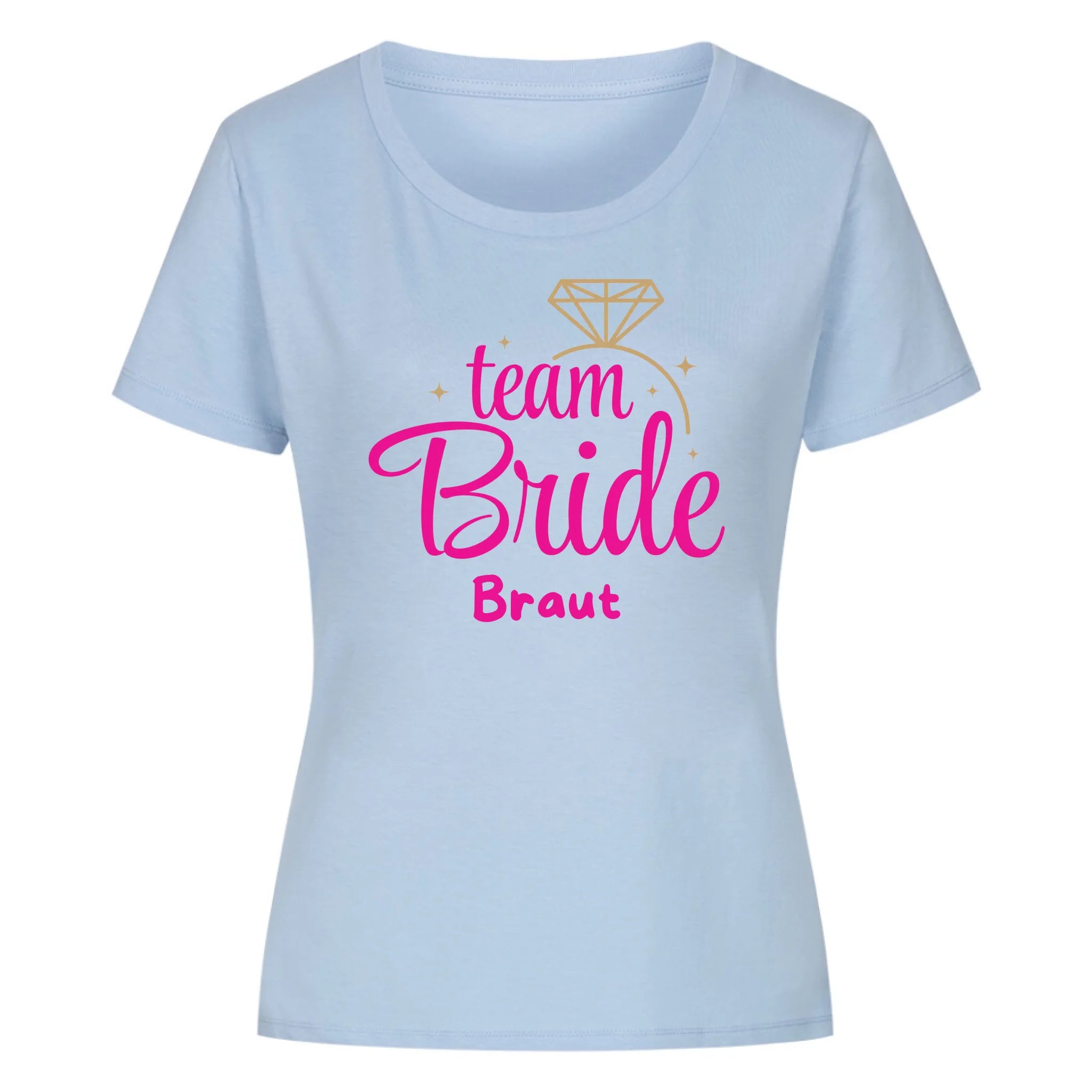 TEAM BRIDE PINK - Personalisierbares T-Shirt Damen