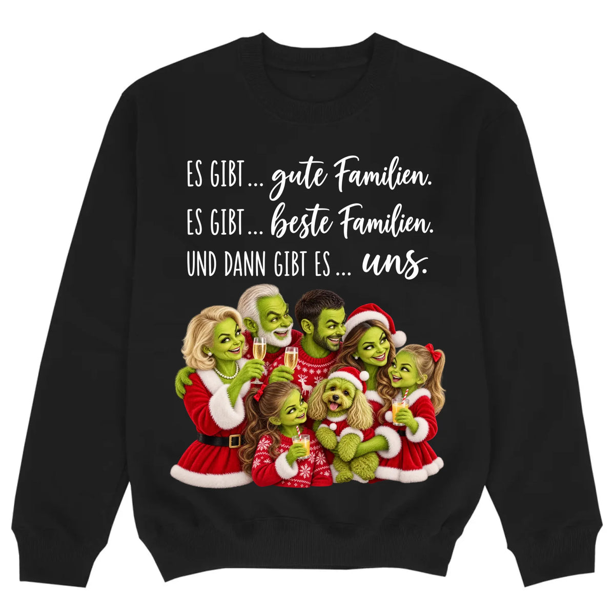 mockup sweater black