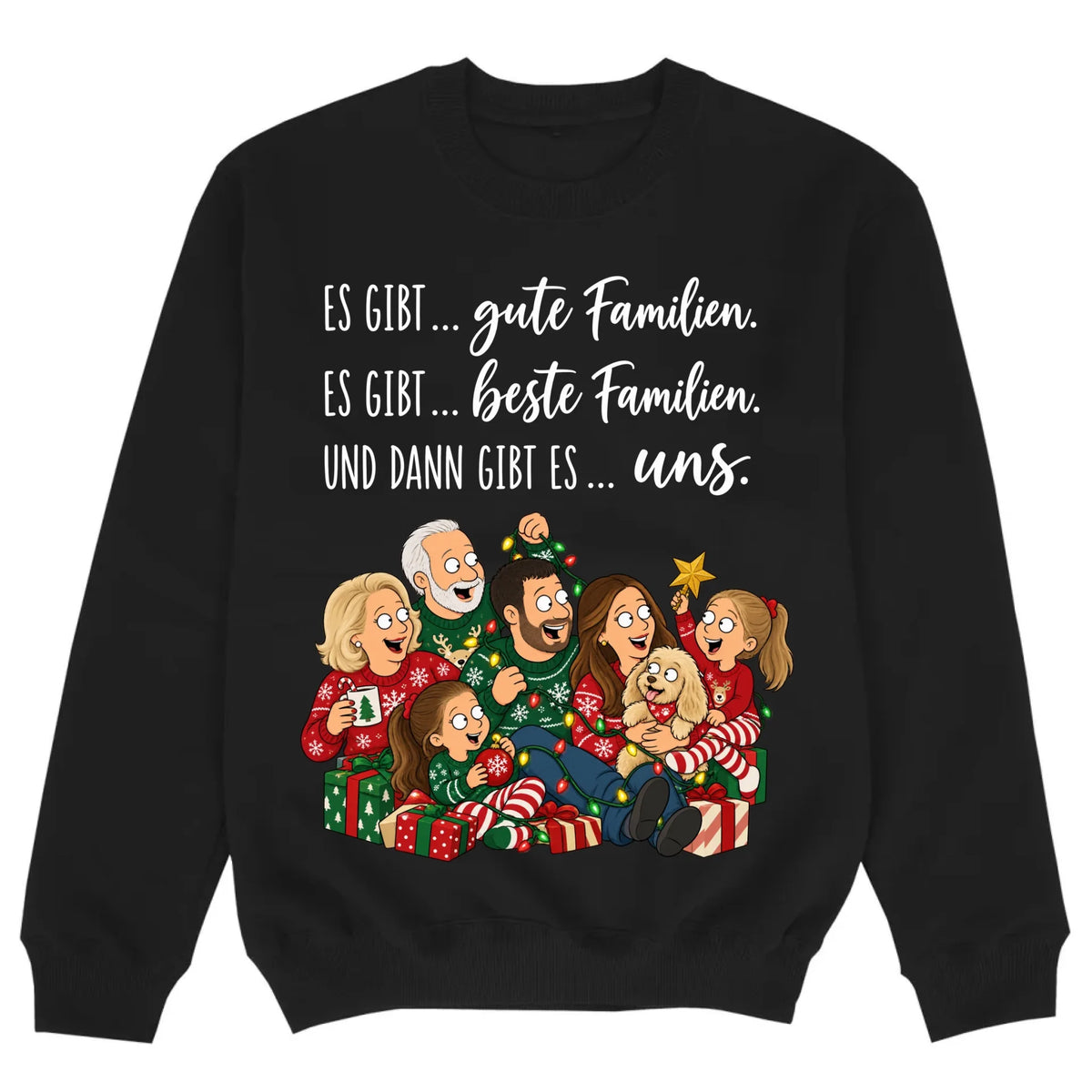 mockup sweater black