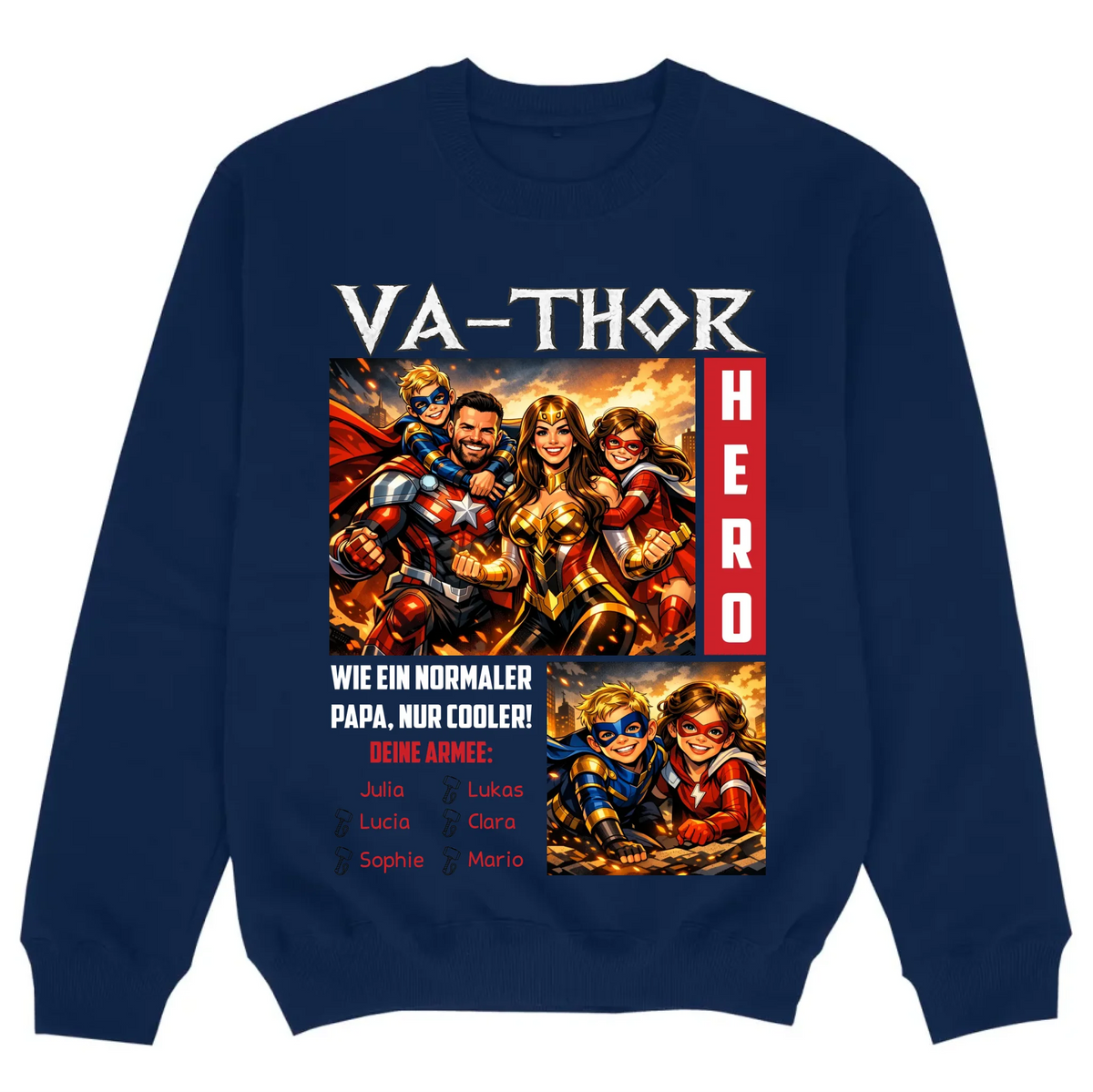 mockup sweater navy