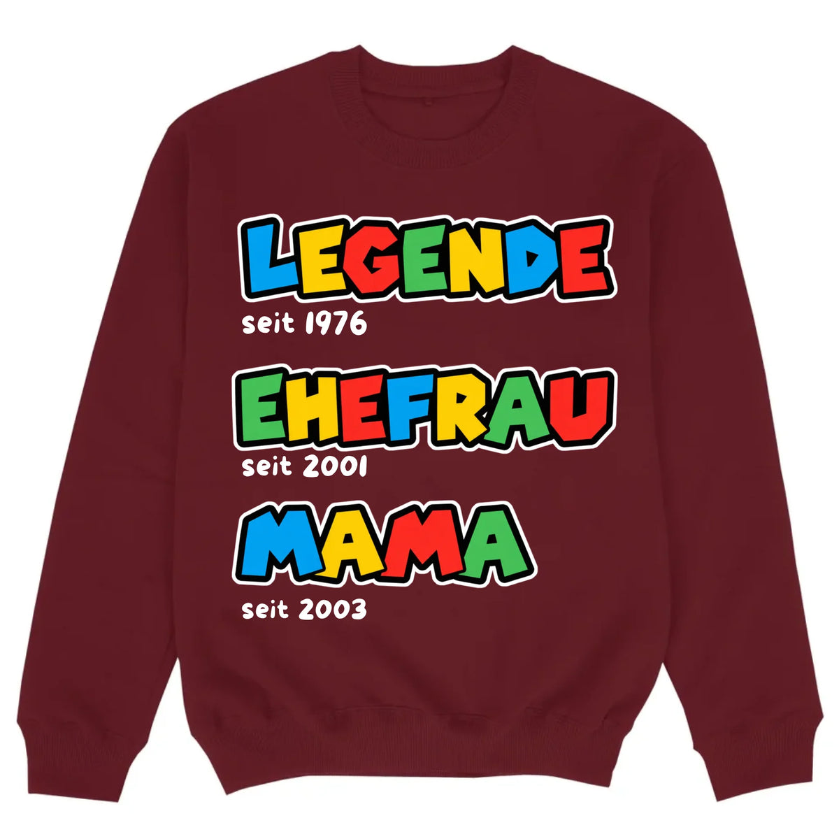 mockup sweater burgund