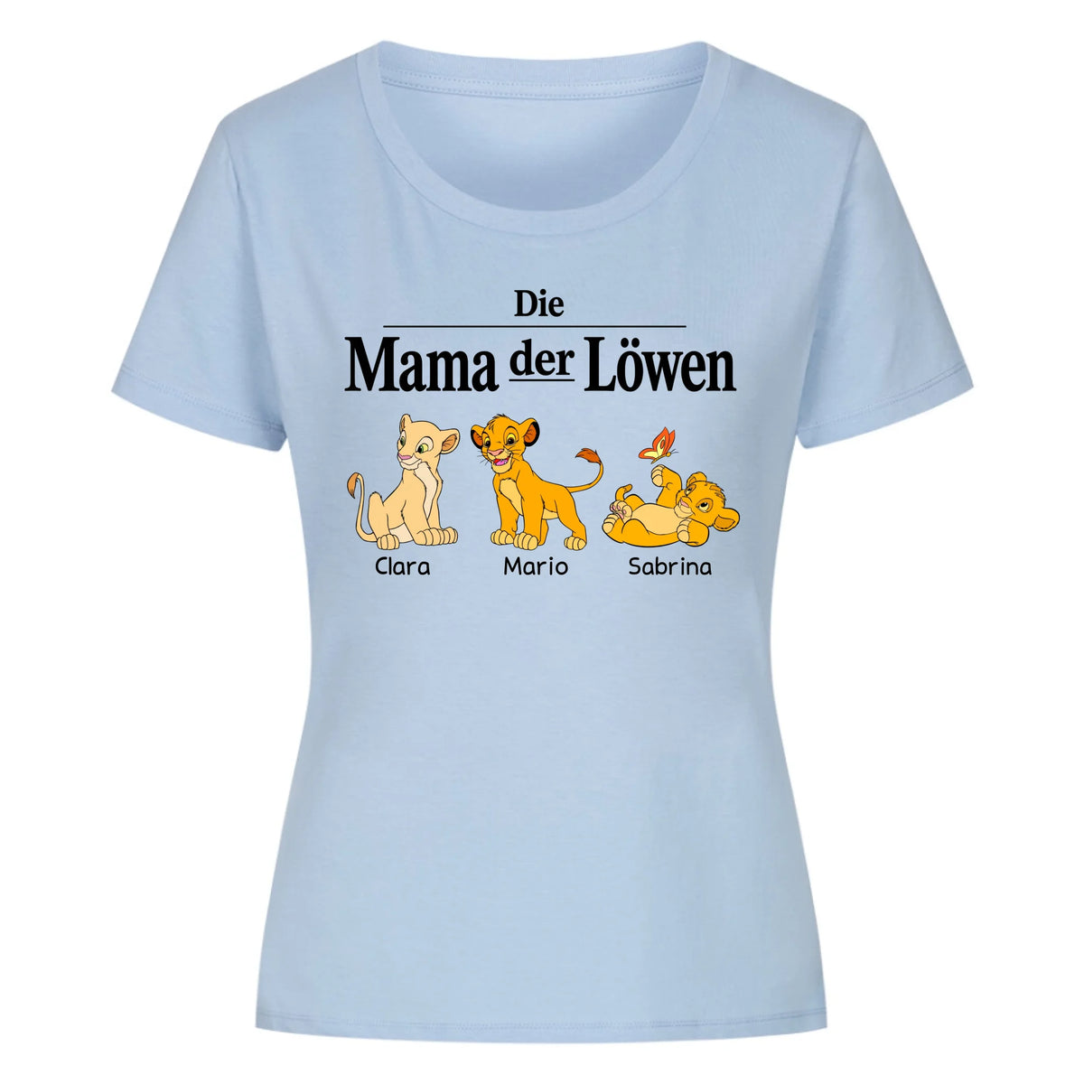 MAMA DER LÖWEN - Personalisierbares T-Shirt Damen