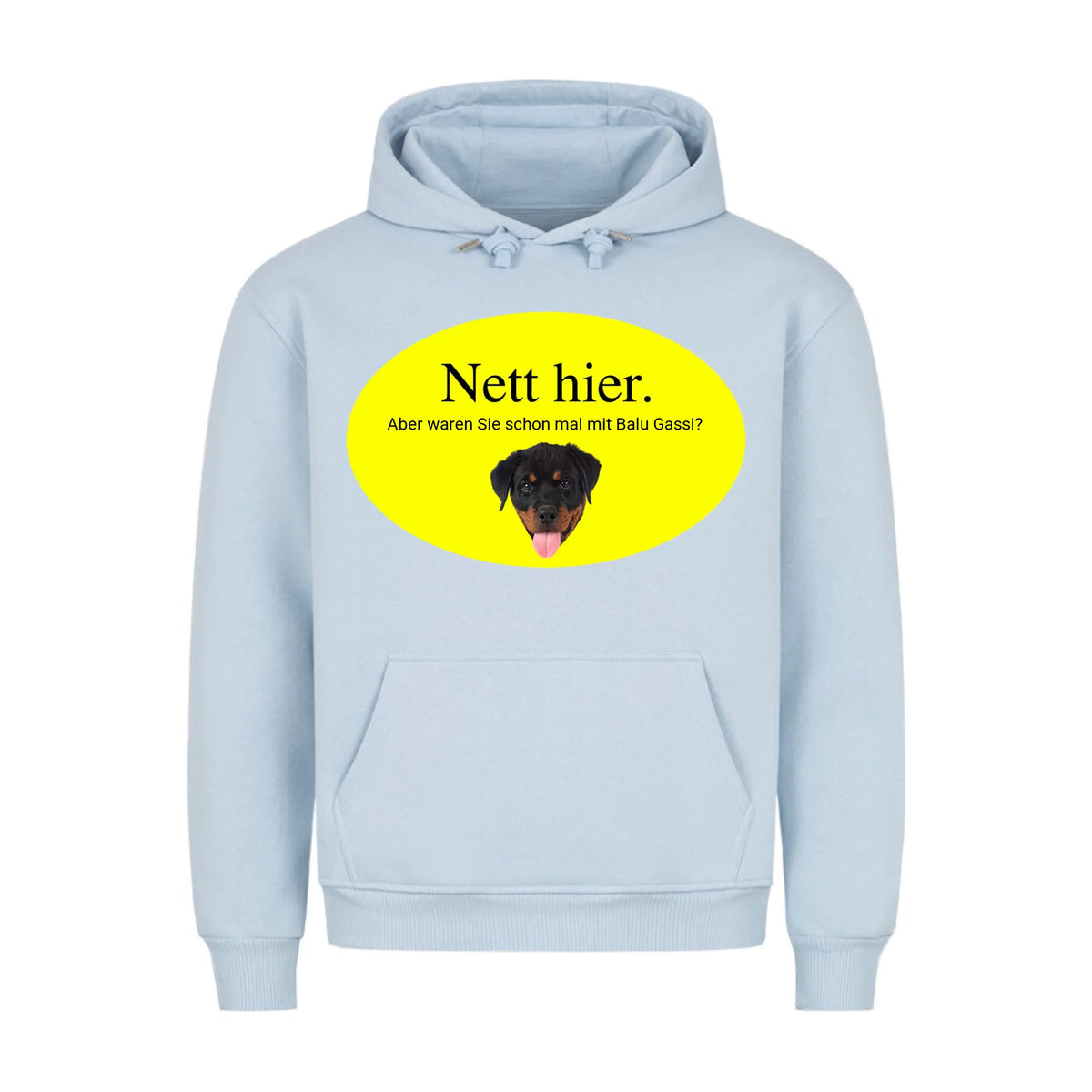 NETT HIER GASSI - Personalisierbarer Hoodie