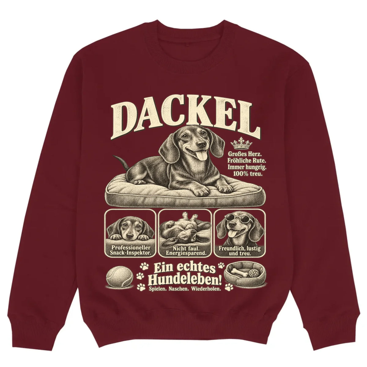 mockup sweater burgund