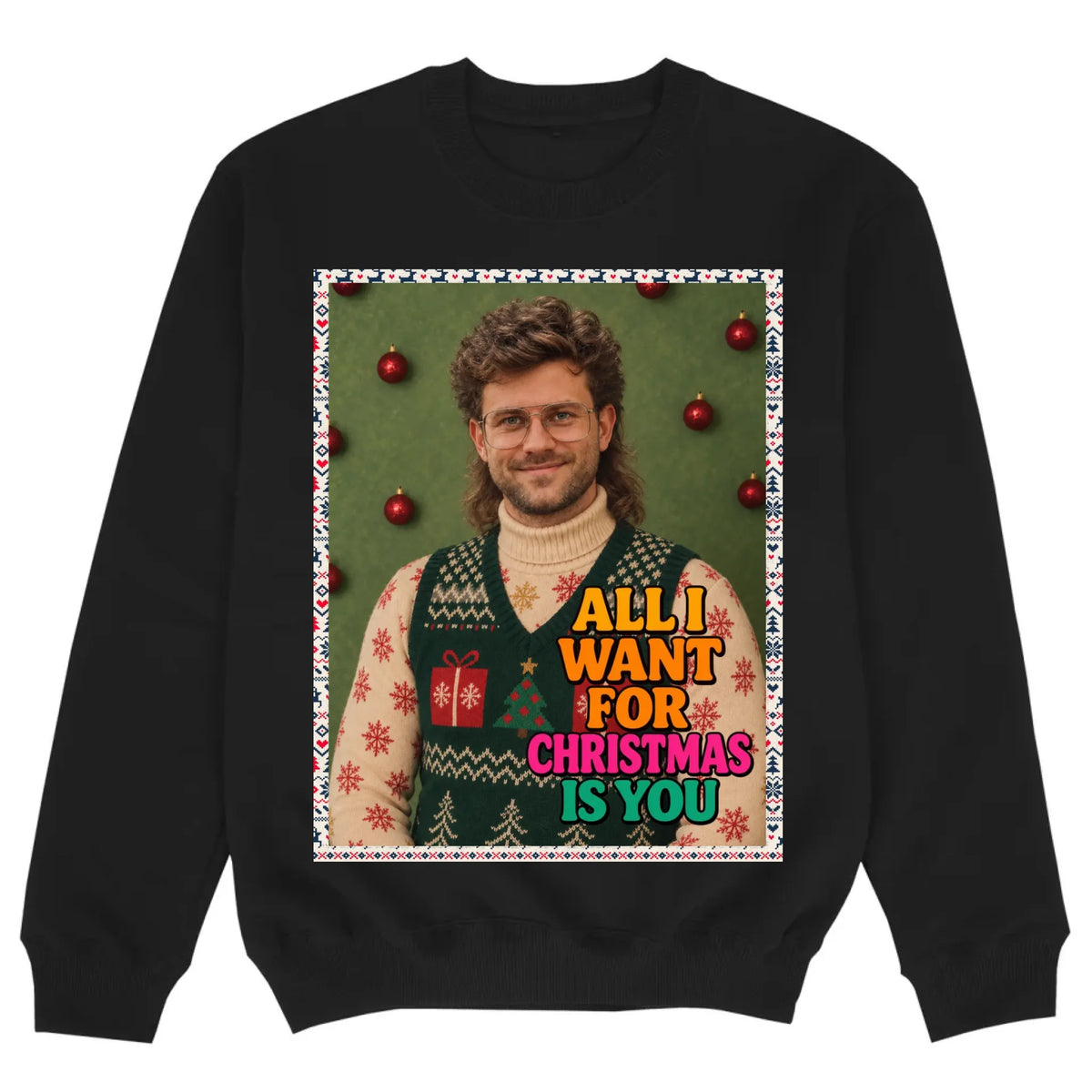 mockup sweater black