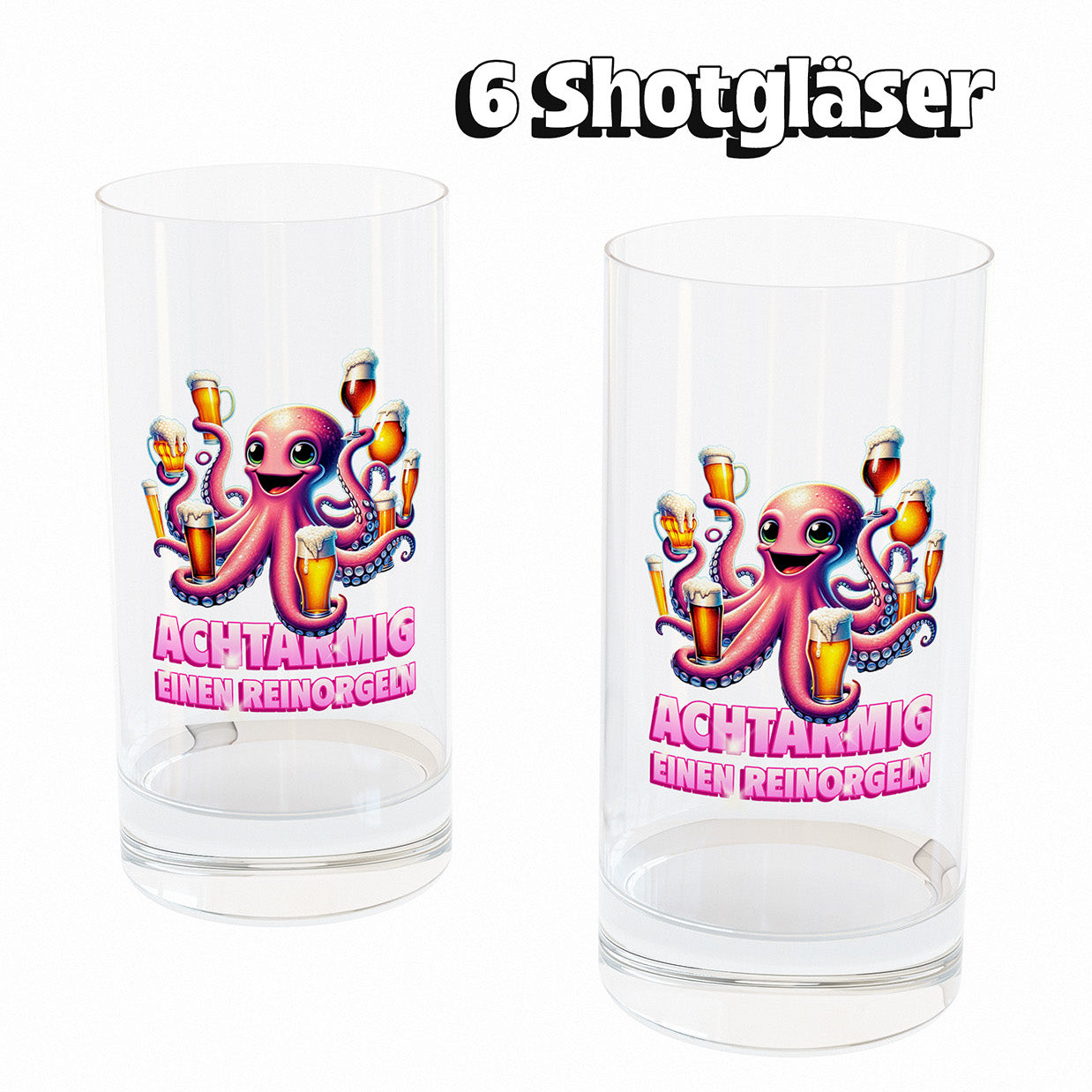 ACHTARMIG - Shotglas 6er Set