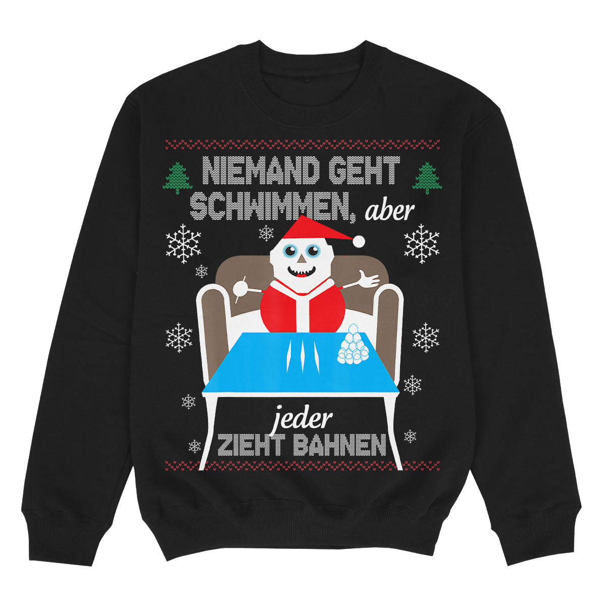 NIEMAND GEHT SCHWIMMEN - Premium Christmas Sweater
