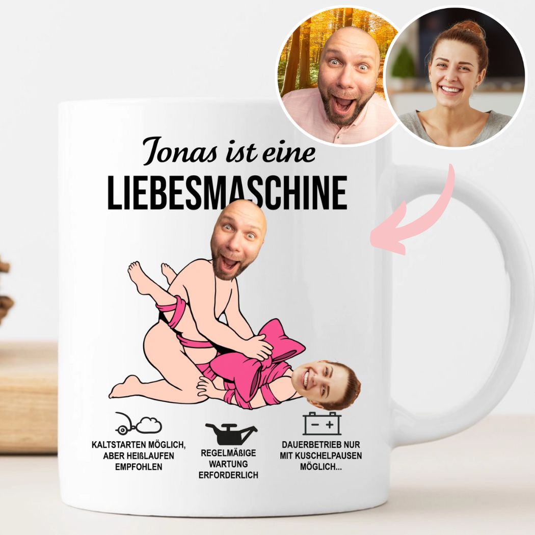 LIEBESMASCHINE - Personalisierbare Tasse