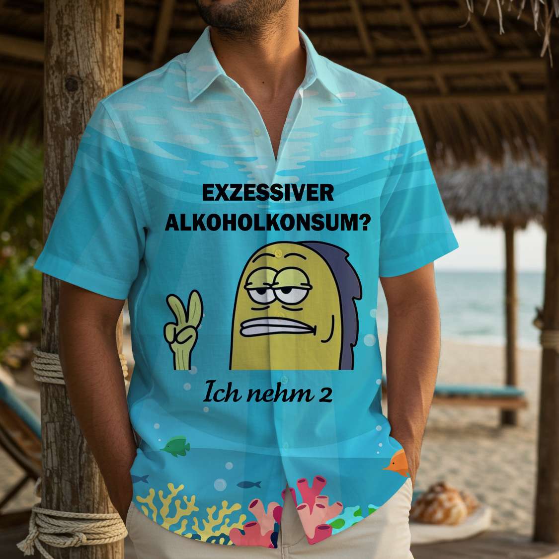 ICH NEHM 2 - Hawaiihemd