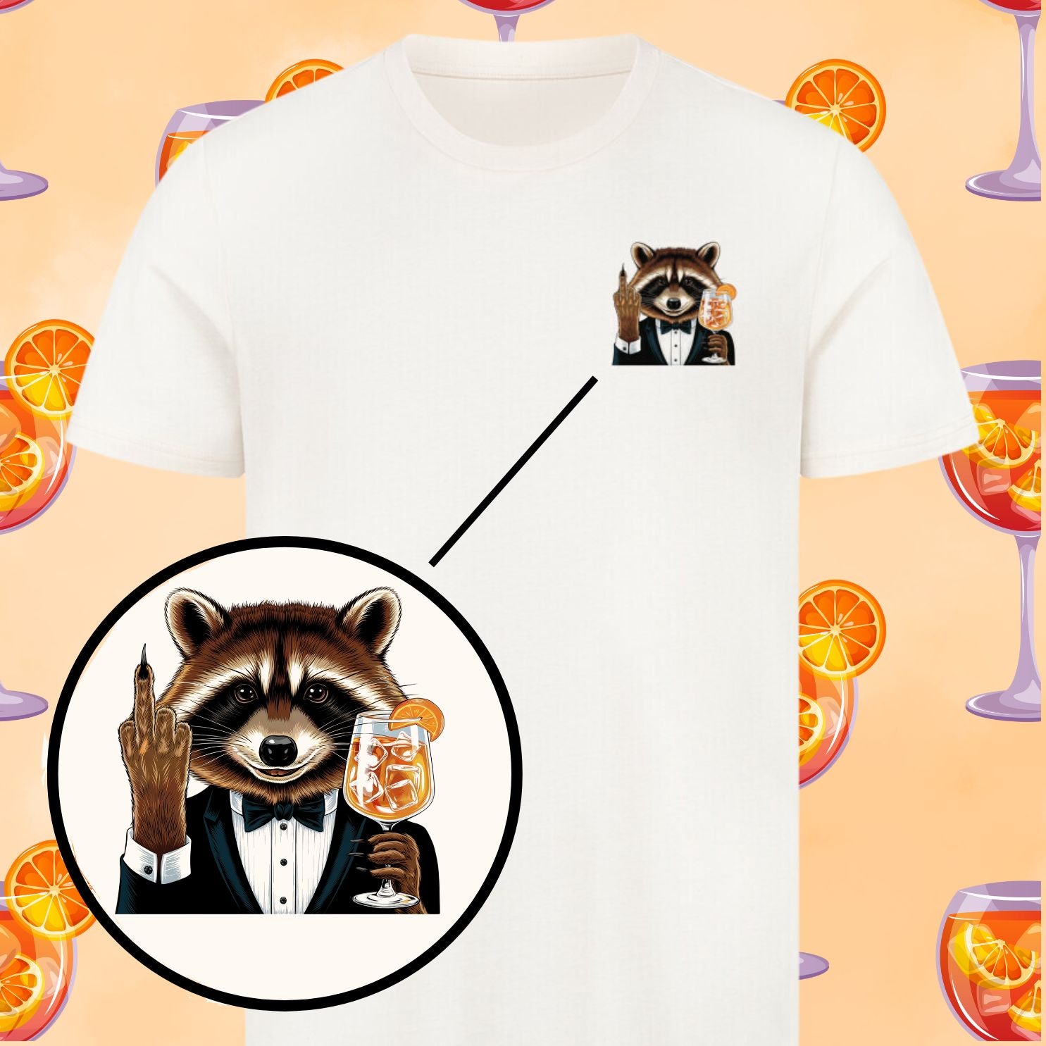 SPRITZ RACCOON - Premium Shirt Unisex