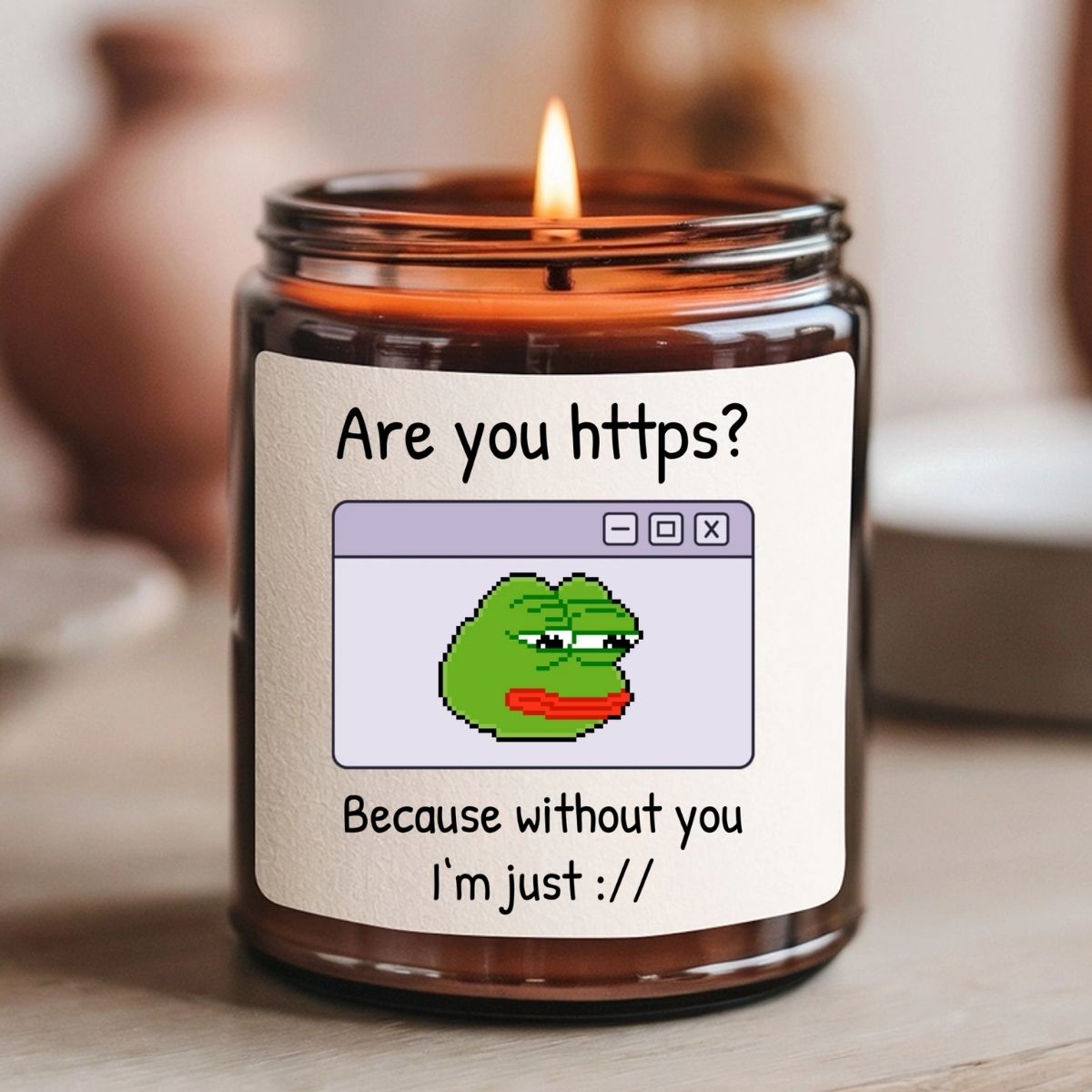 HTTPS - Personalisierbare Duftkerze