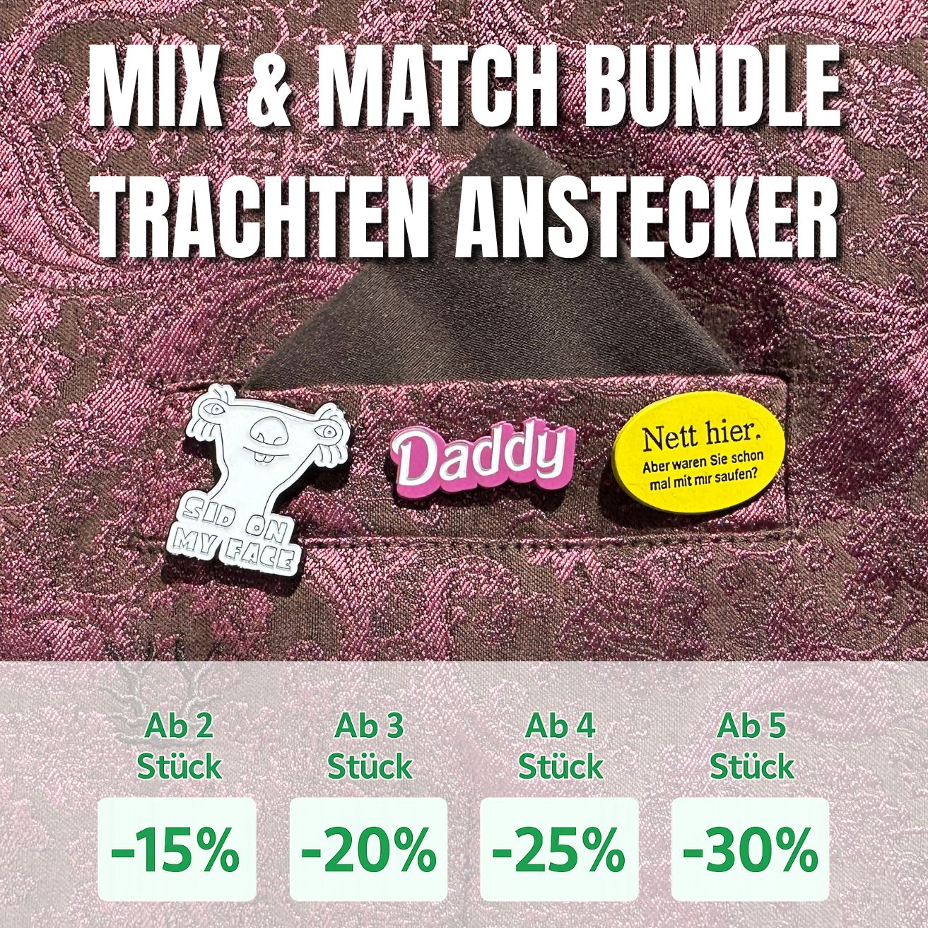 Anstecker - Mix & Match Bundle