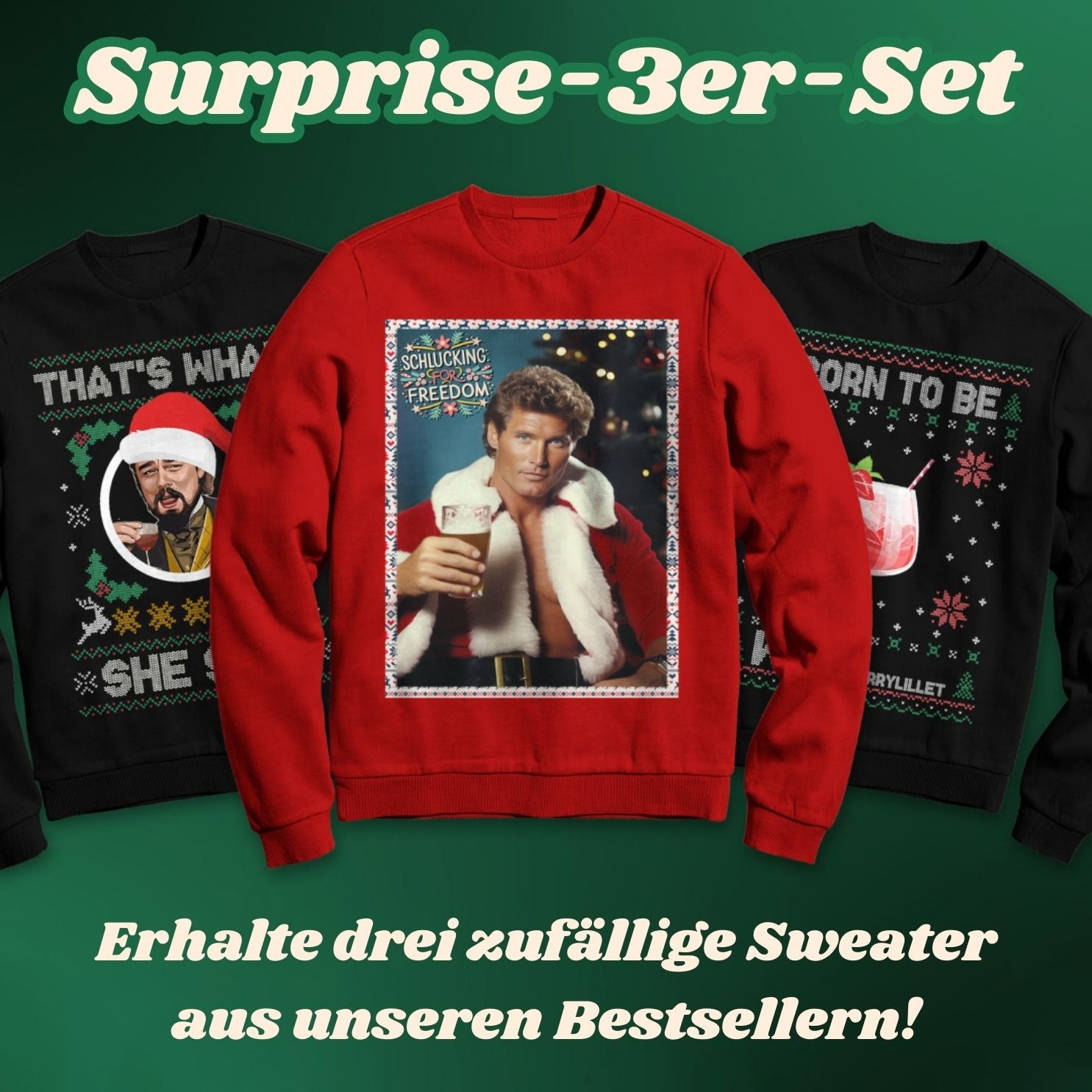 Special: Christmas Sweater Überraschungs-3er-Set