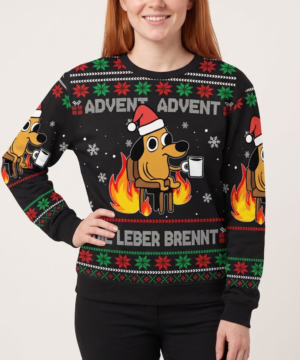 ADVENT DIE LEBER BRENNT - Signature Christmas Sweater