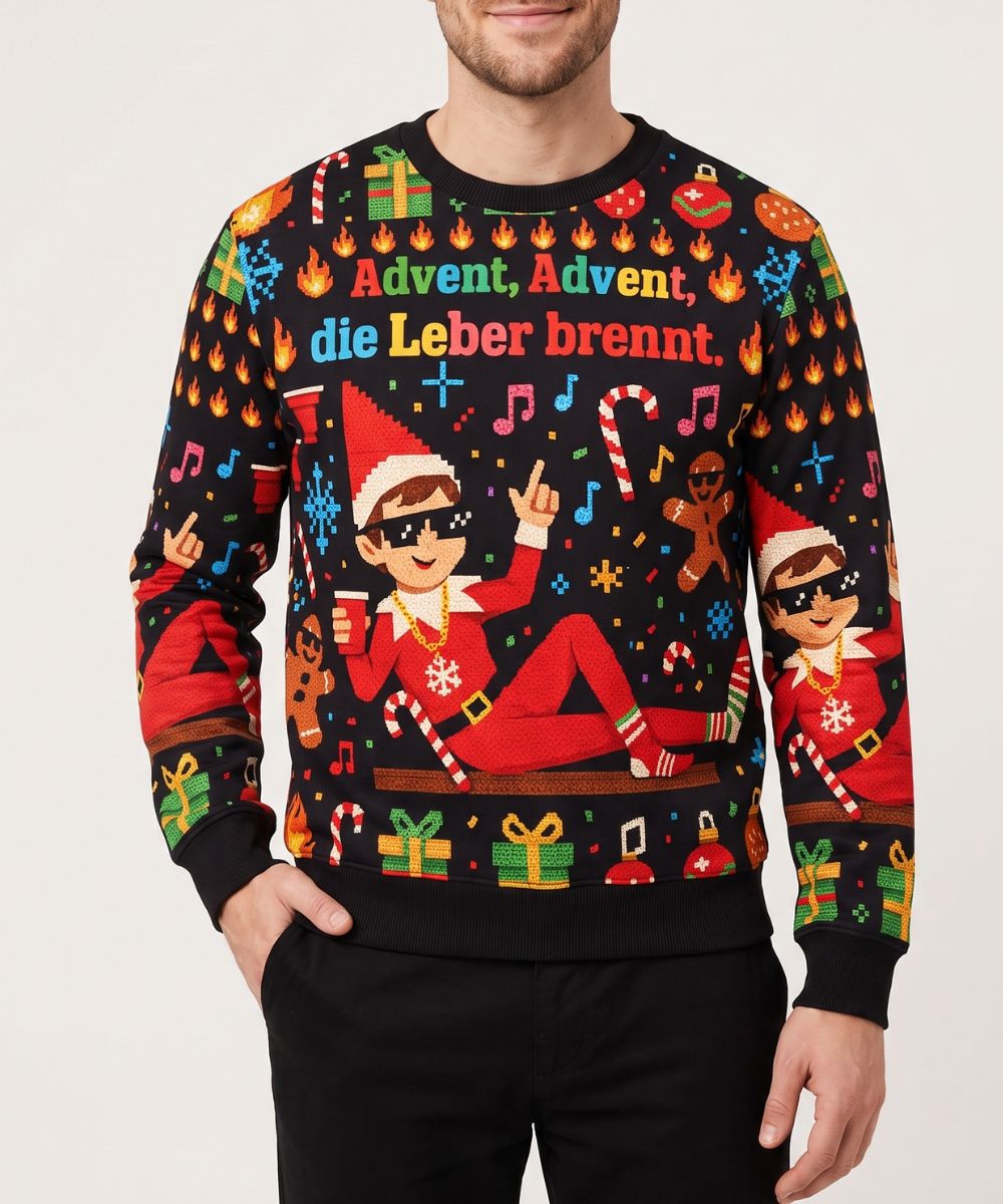 ADVENT LEBER BRENNT - Signature Kersttrui