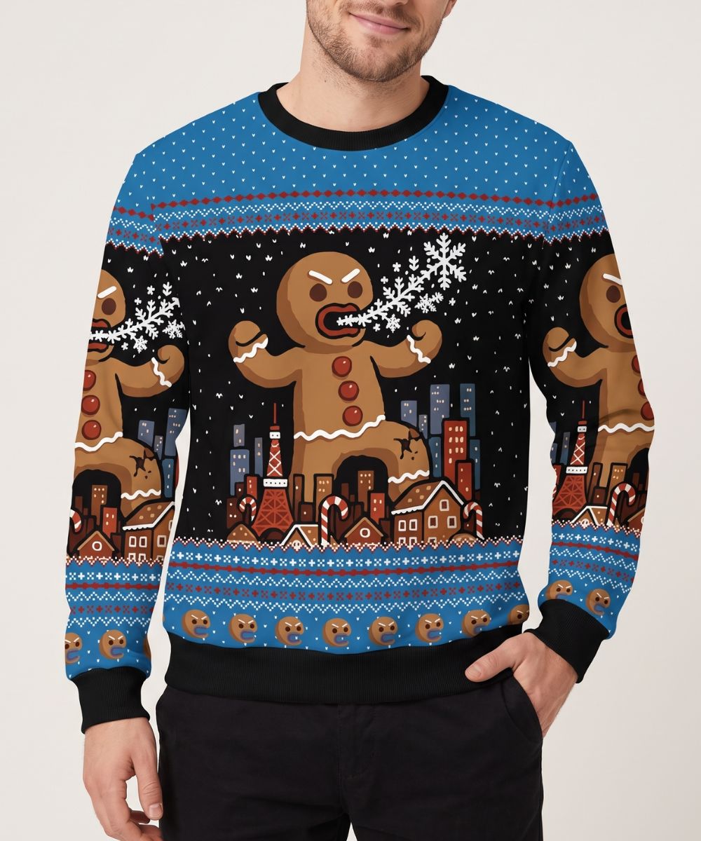 ANGRY GINGERBREAD MAN - Signature Kersttrui