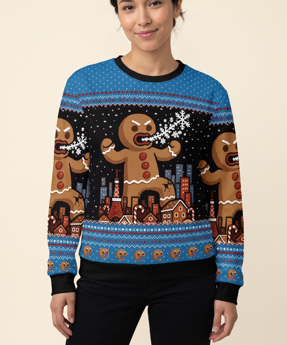 ANGRY GINGERBREAD MAN - Signature Kersttrui