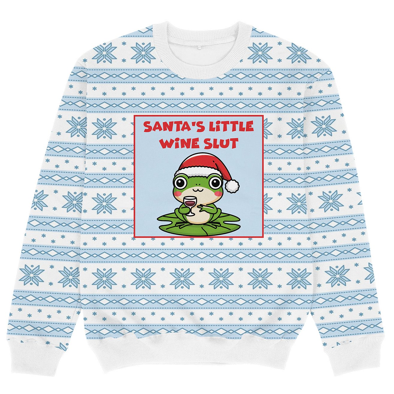 SANTAS LITTLE WINE - Christmas Sweater