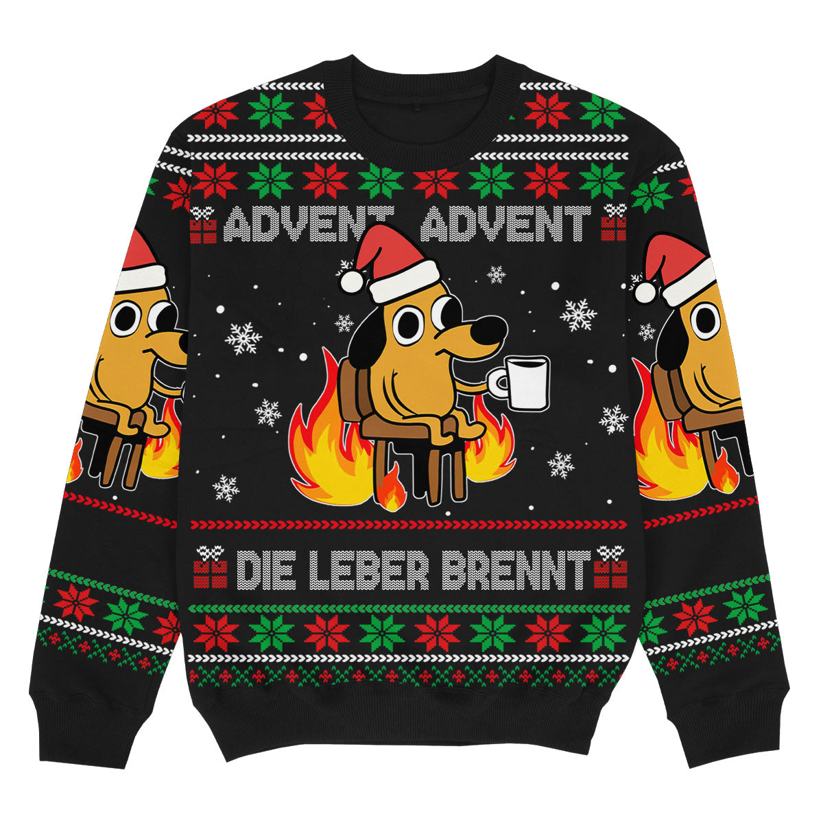 ADVENT DIE LEBER BRENNT - Signature Christmas Sweater
