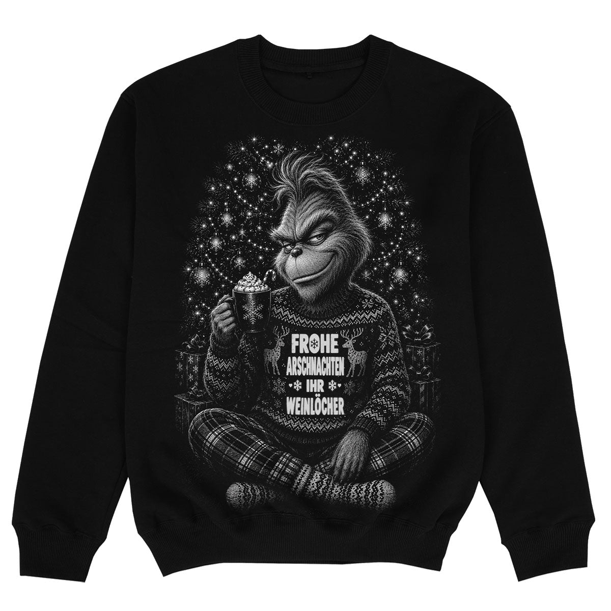 FROHE ARSCHNACHTEN MEME - Premium Sweater