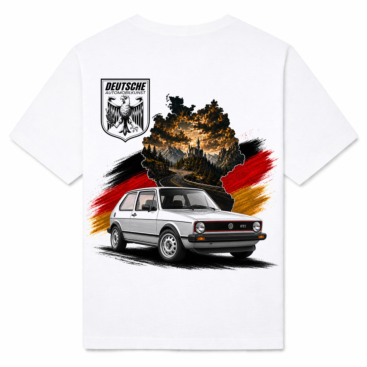 AUTOMOBILKUNST VW - Premium T-Shirt Backprint