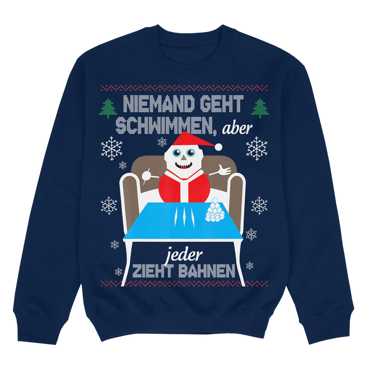 NIEMAND GEHT SCHWIMMEN - Premium Christmas Sweater