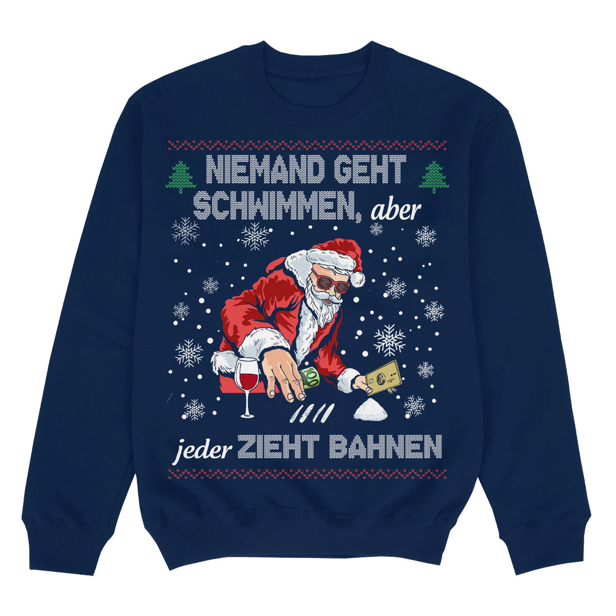 NIEMAND GEHT SCHWIMMEN - Premium Christmas Sweater