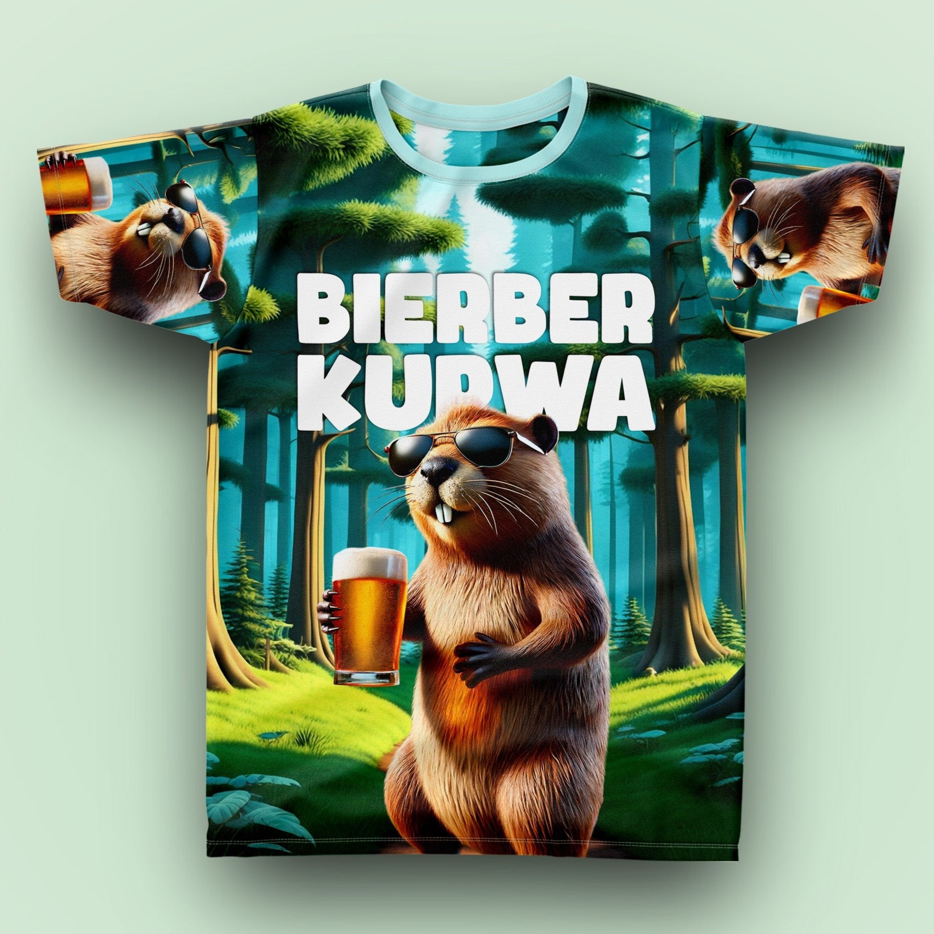 BIERBER KURWA - Fullprint Tshirt