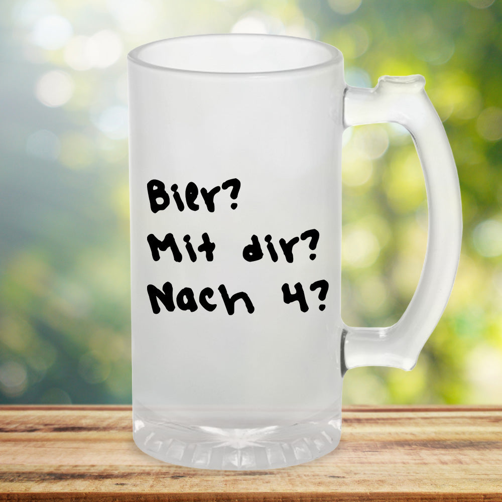 BIER MIT DIR - Premium Bierkrug