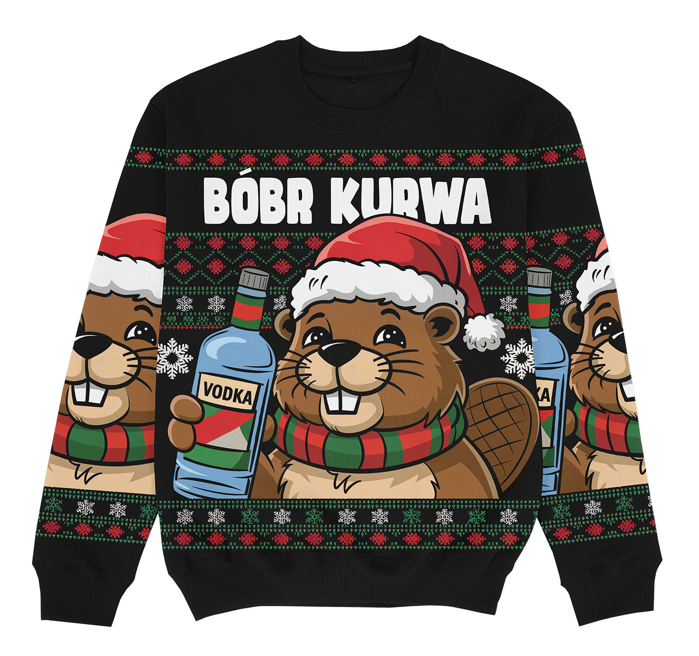 BOBR KURWA VODKA - Christmas Sweater